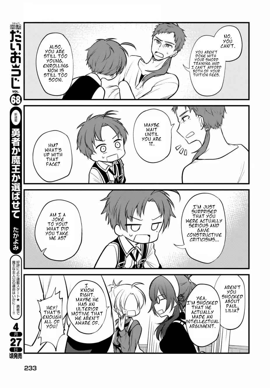 Page 9 Chapter 6 Mushoku Tensei ~4-koma ni Natte mo Honki Dasu~
