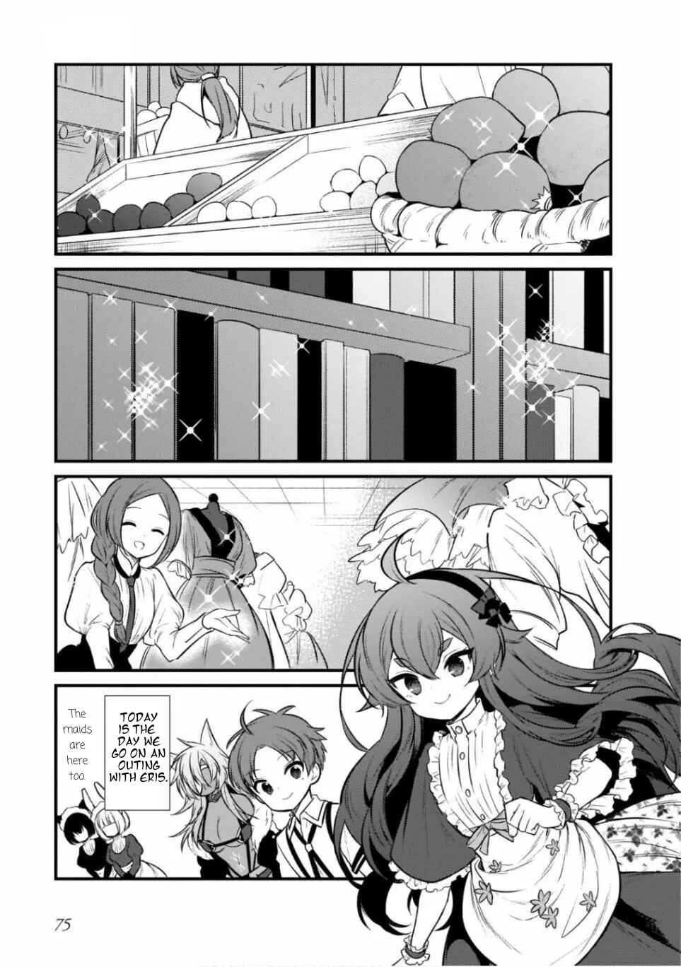 Page 1 Chapter 12 Mushoku Tensei ~4-koma ni Natte mo Honki Dasu~
