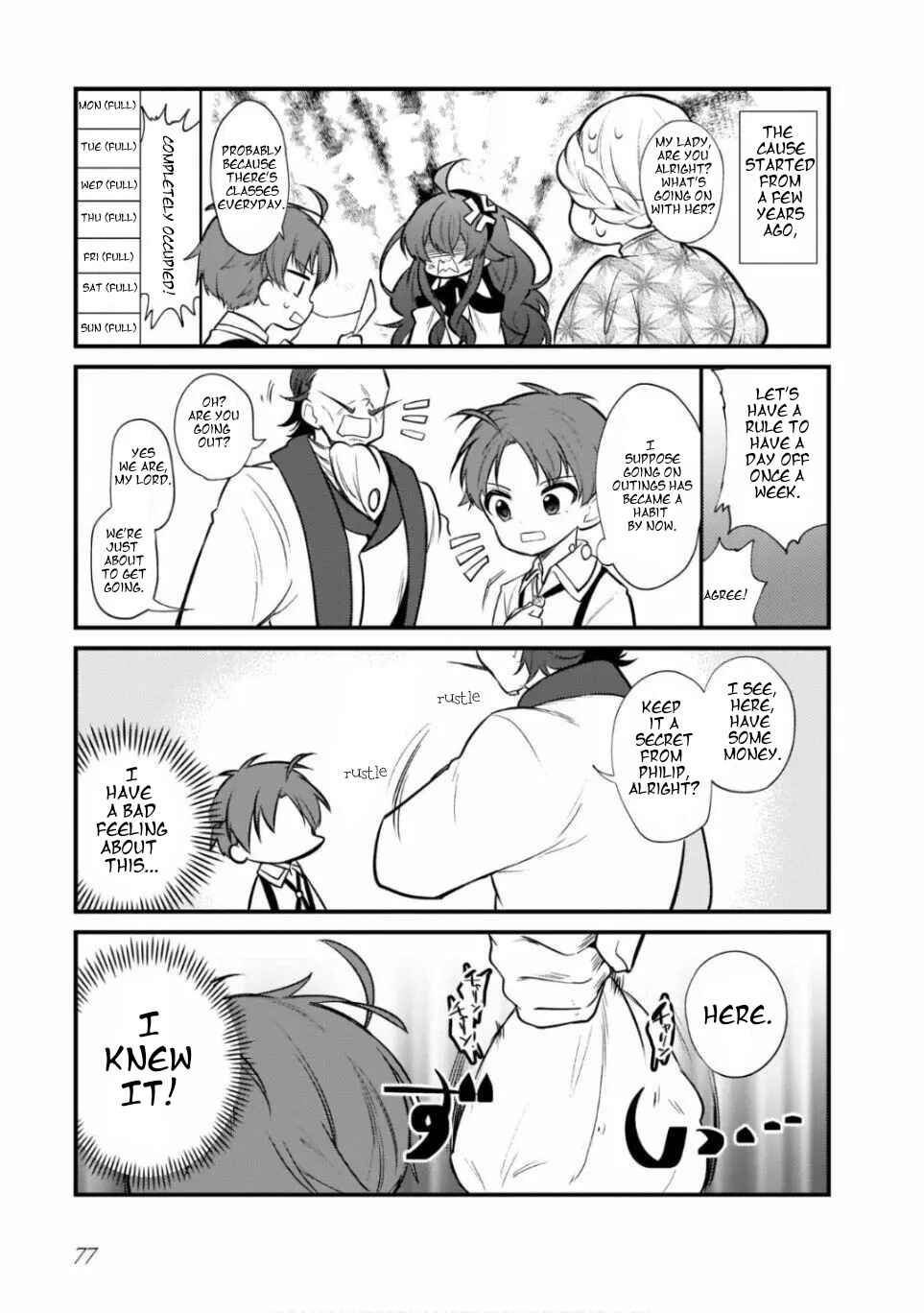 Page 3 Chapter 12 Mushoku Tensei ~4-koma ni Natte mo Honki Dasu~