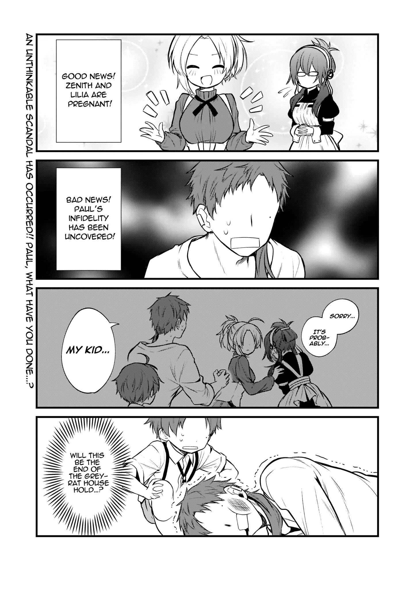 Page 1 Chapter 5 Mushoku Tensei ~4-koma ni Natte mo Honki Dasu~