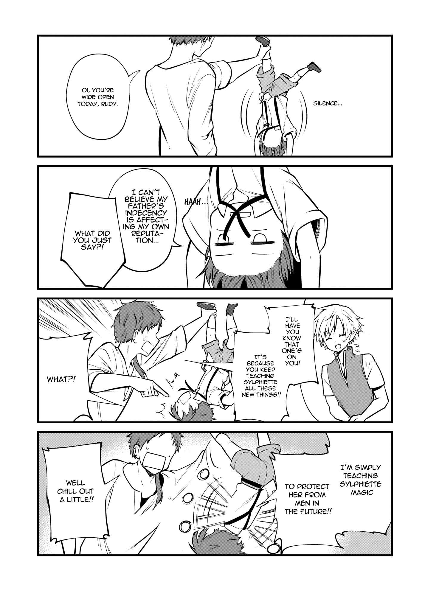 Page 14 Chapter 5 Mushoku Tensei ~4-koma ni Natte mo Honki Dasu~