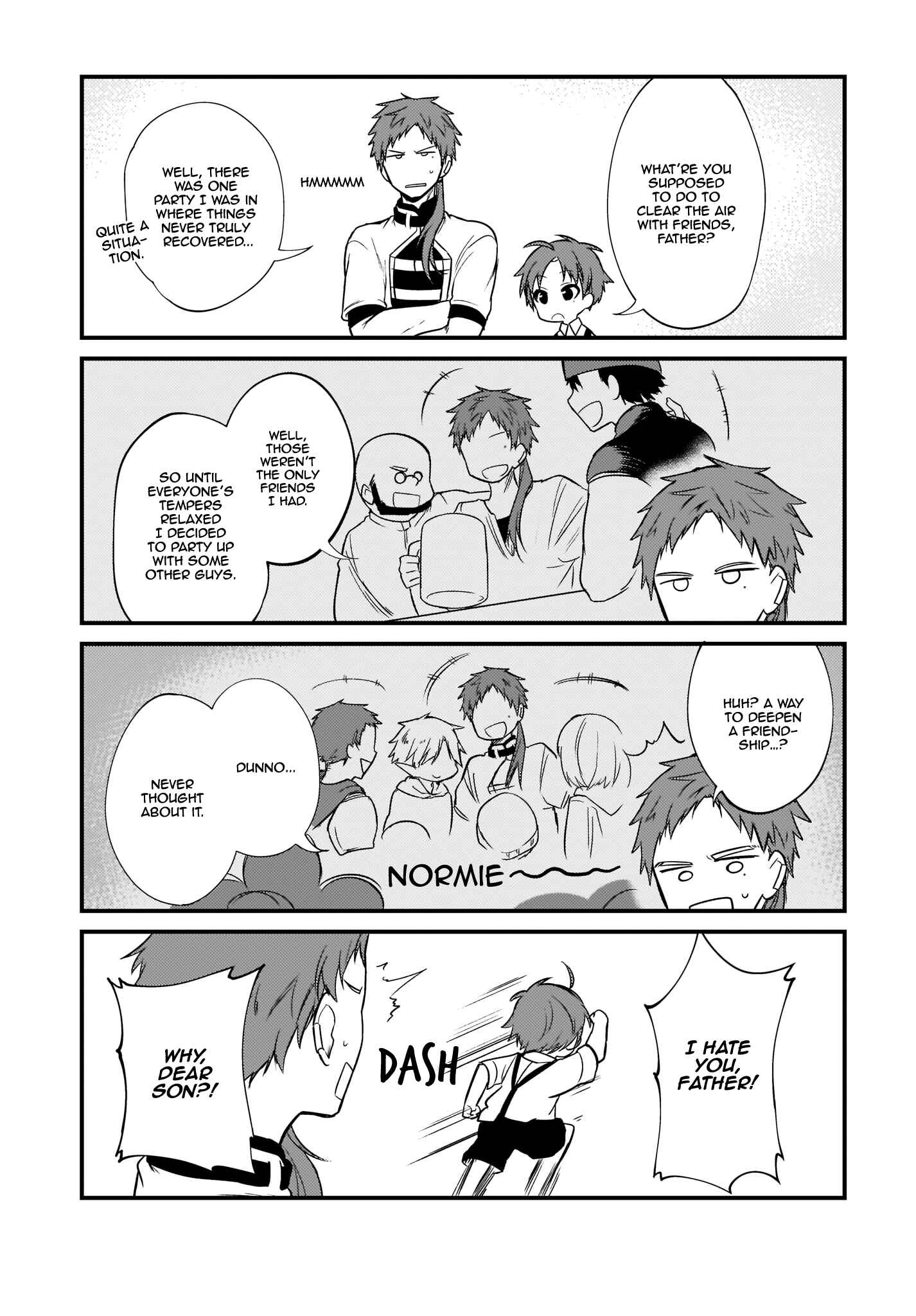 Page 9 Chapter 4 Mushoku Tensei ~4-koma ni Natte mo Honki Dasu~