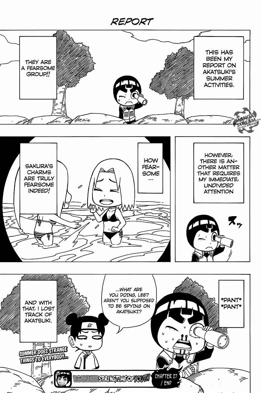Page 27 Chapter 27 Rock Lee no Seishun Full-Power Ninden