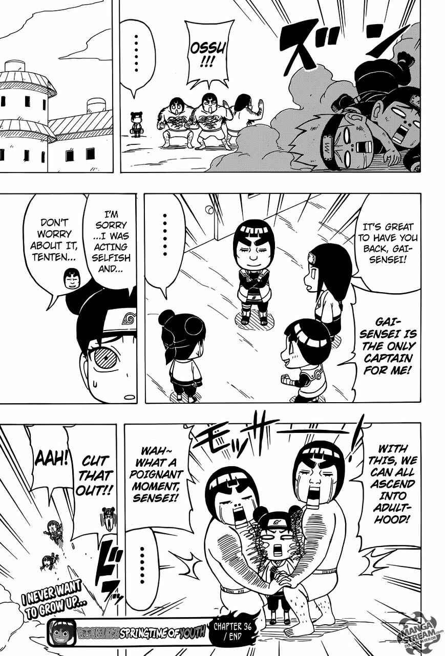 Page 25 Chapter 36 Rock Lee no Seishun Full-Power Ninden