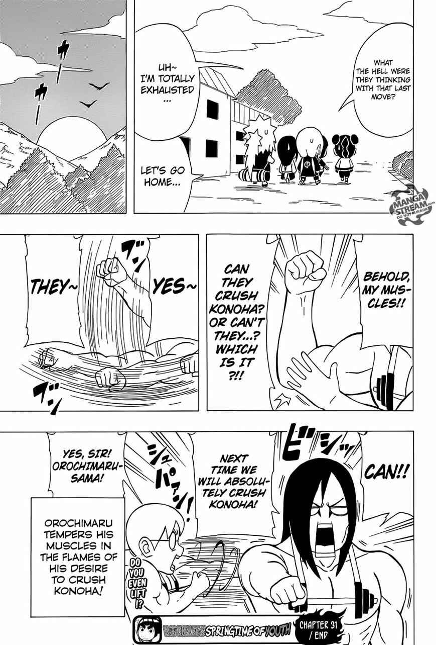 Page 27 Chapter 31 Rock Lee no Seishun Full-Power Ninden