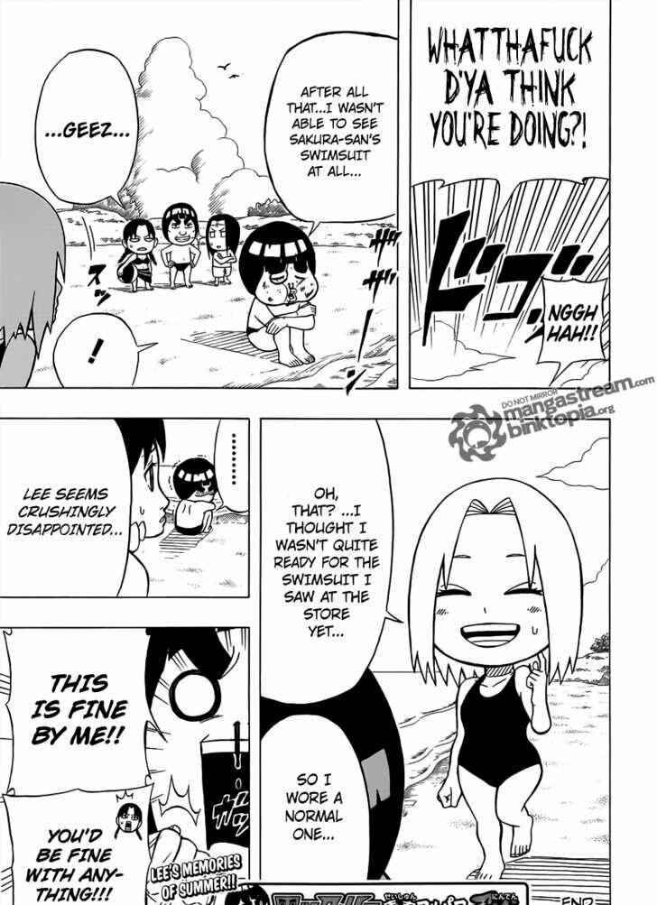 Page 11 Chapter 5 Rock Lee no Seishun Full-Power Ninden