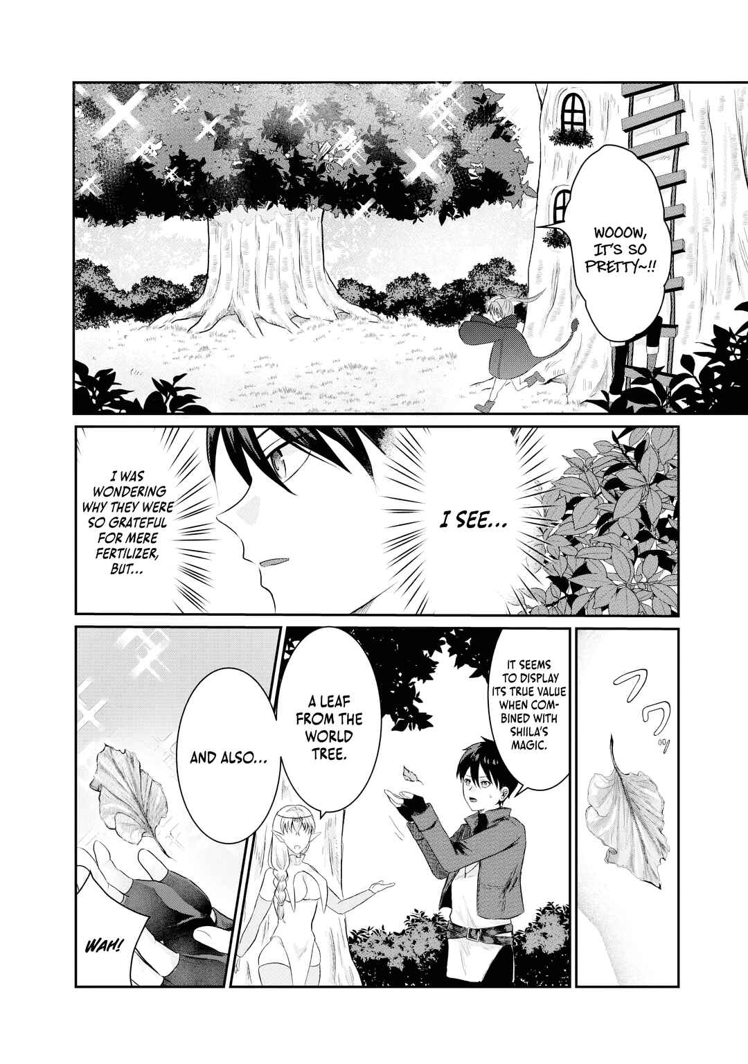 Page 15 Chapter 4 Sono Hen no Kusa demo Kuttoke to Tsuihou Sareta Munou Skill [Shokubutsugui] Mochi Tenseisha, Elf no Sato de Maboroshi no Shokubutsu wo Tabete Musou Suru