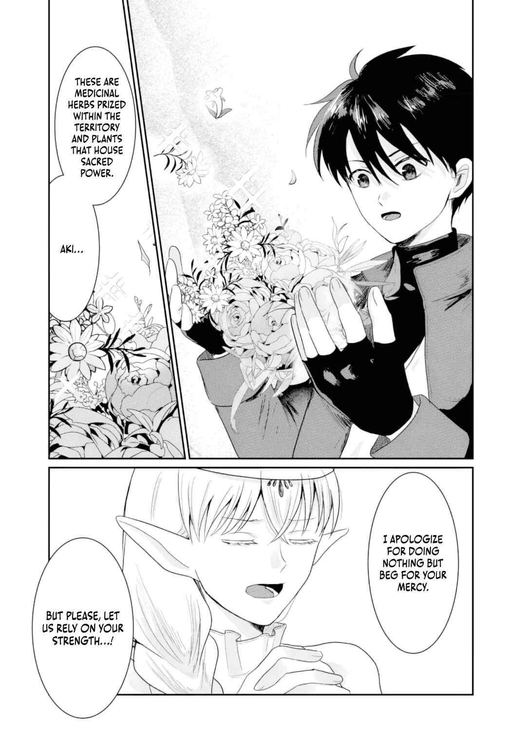 Page 16 Chapter 4 Sono Hen no Kusa demo Kuttoke to Tsuihou Sareta Munou Skill [Shokubutsugui] Mochi Tenseisha, Elf no Sato de Maboroshi no Shokubutsu wo Tabete Musou Suru
