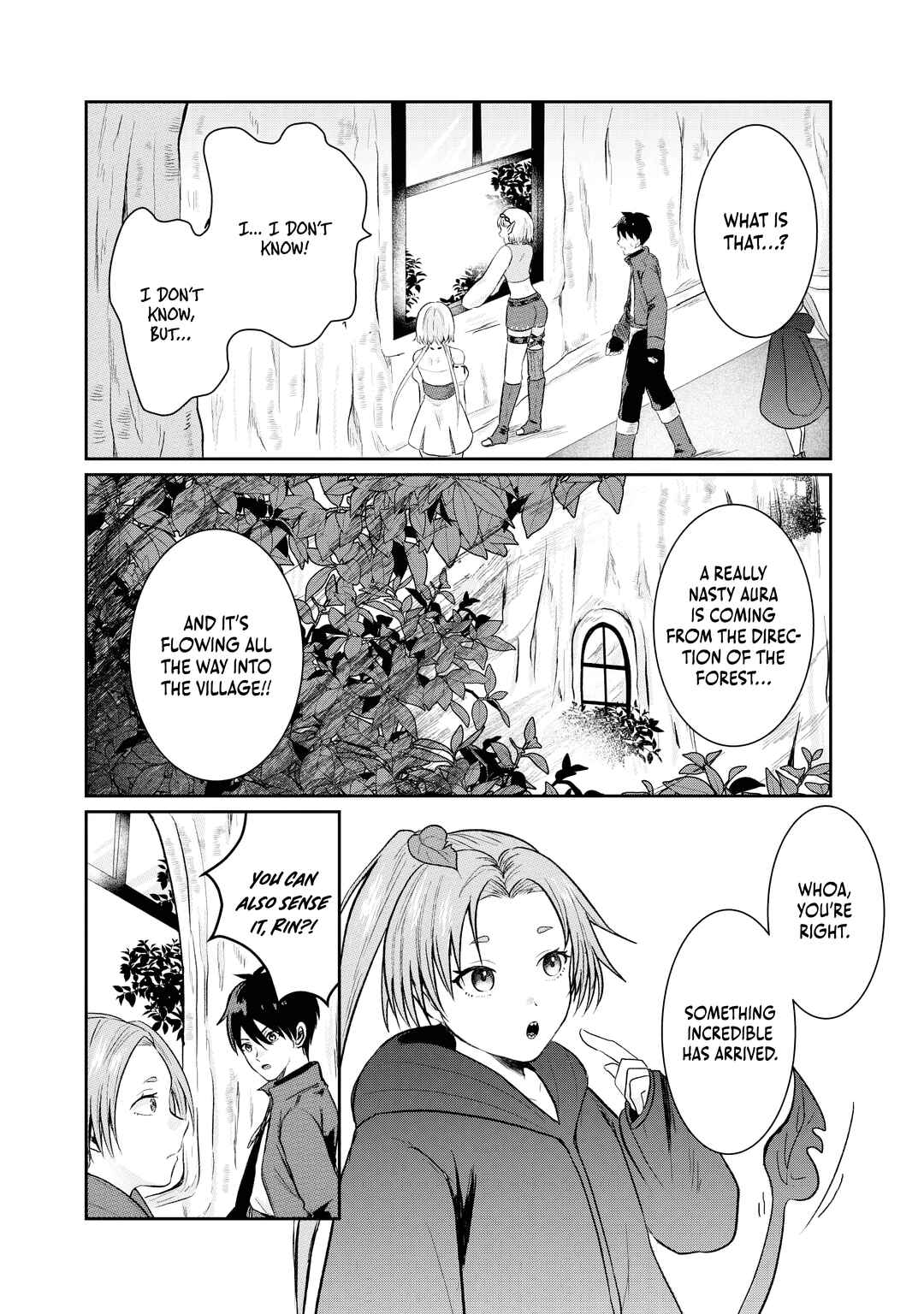Page 3 Chapter 4 Sono Hen no Kusa demo Kuttoke to Tsuihou Sareta Munou Skill [Shokubutsugui] Mochi Tenseisha, Elf no Sato de Maboroshi no Shokubutsu wo Tabete Musou Suru