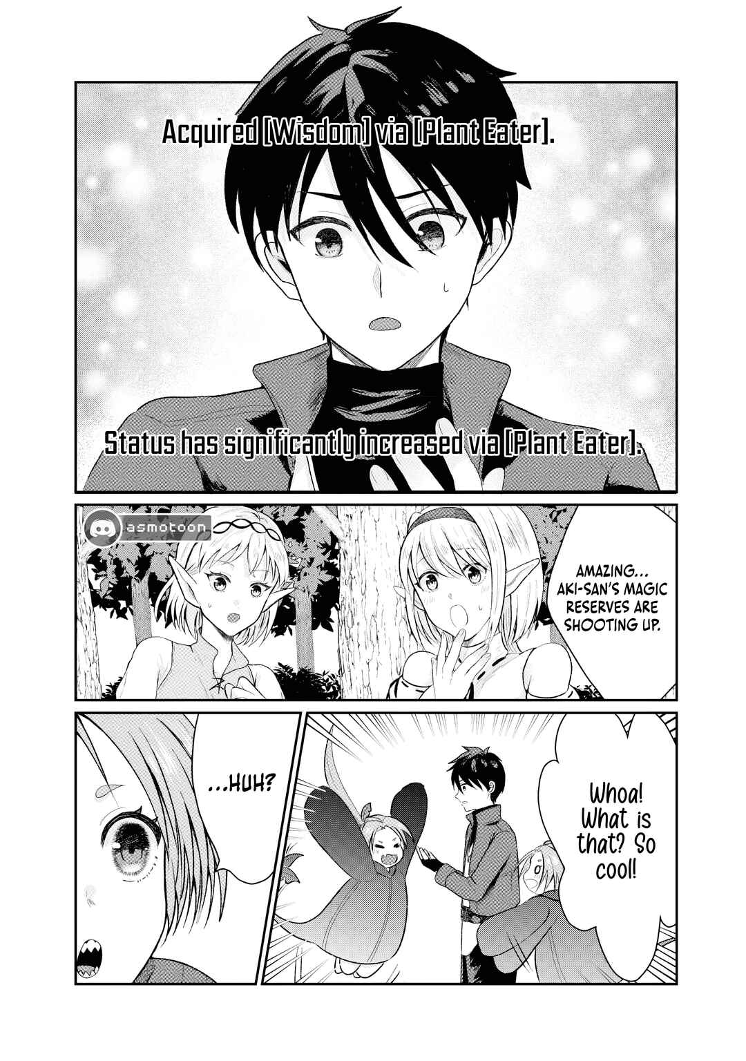 Page 11 Chapter 5 Sono Hen no Kusa demo Kuttoke to Tsuihou Sareta Munou Skill [Shokubutsugui] Mochi Tenseisha, Elf no Sato de Maboroshi no Shokubutsu wo Tabete Musou Suru