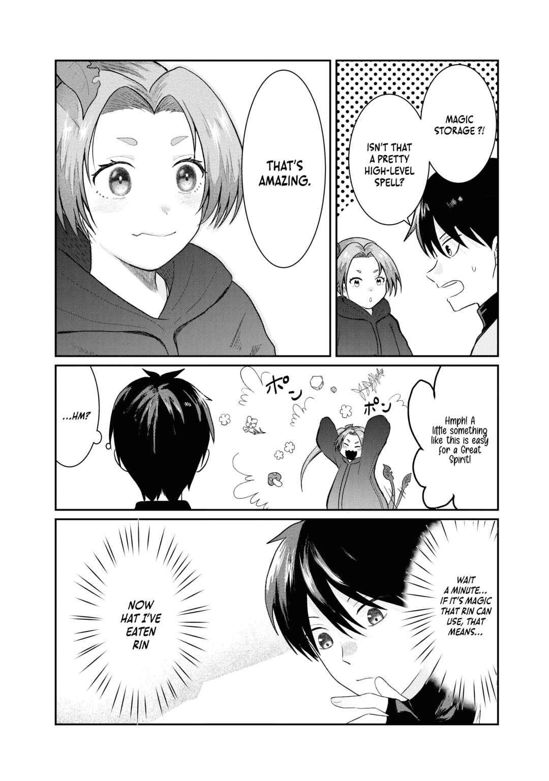 Page 11 Chapter 2 Sono Hen no Kusa demo Kuttoke to Tsuihou Sareta Munou Skill [Shokubutsugui] Mochi Tenseisha, Elf no Sato de Maboroshi no Shokubutsu wo Tabete Musou Suru