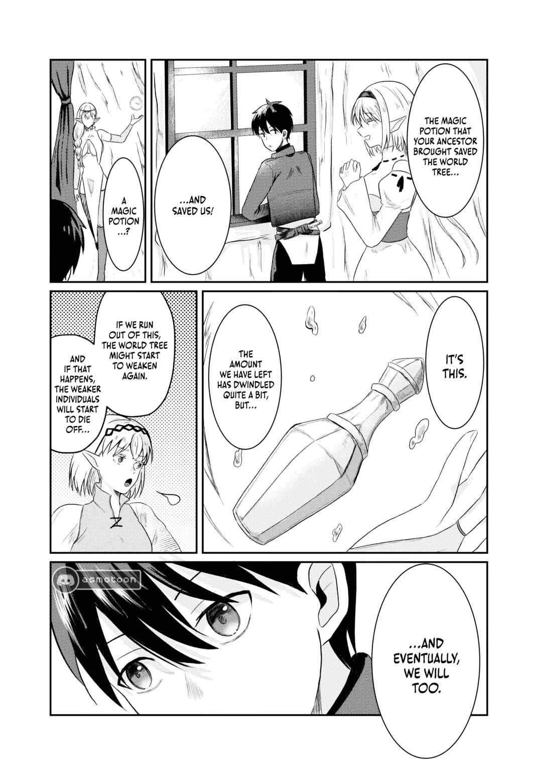 Page 30 Chapter 2 Sono Hen no Kusa demo Kuttoke to Tsuihou Sareta Munou Skill [Shokubutsugui] Mochi Tenseisha, Elf no Sato de Maboroshi no Shokubutsu wo Tabete Musou Suru