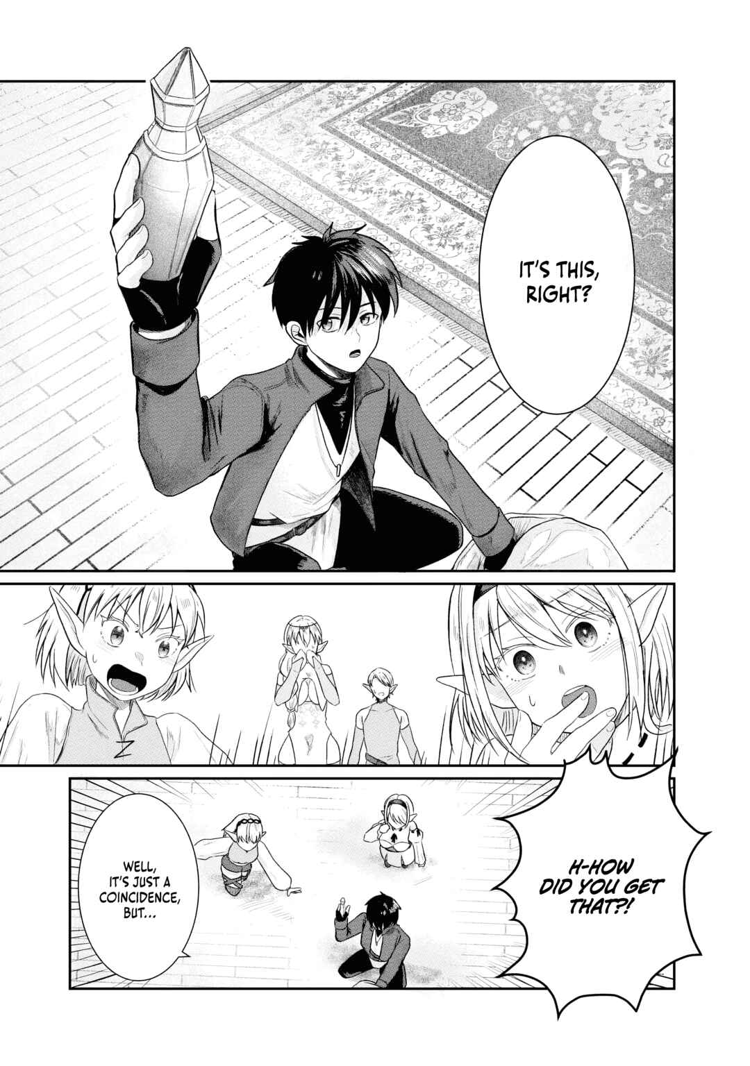 Page 32 Chapter 2 Sono Hen no Kusa demo Kuttoke to Tsuihou Sareta Munou Skill [Shokubutsugui] Mochi Tenseisha, Elf no Sato de Maboroshi no Shokubutsu wo Tabete Musou Suru