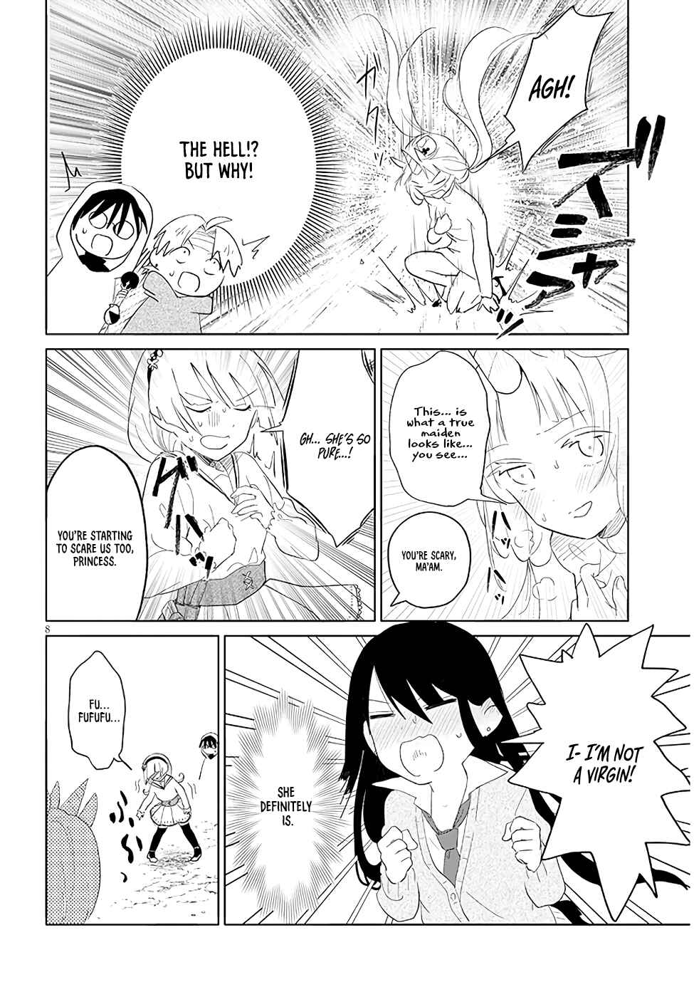 Page 8 Chapter 14 Genkai Dungeon no Hanshoku Jijou
