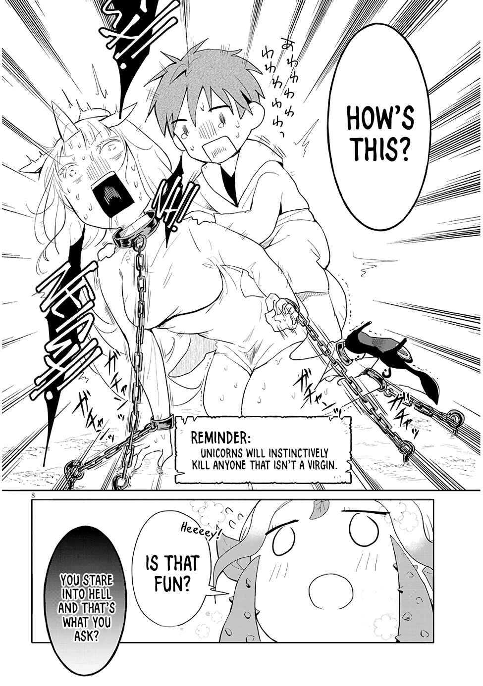 Page 8 Chapter 17 Genkai Dungeon no Hanshoku Jijou