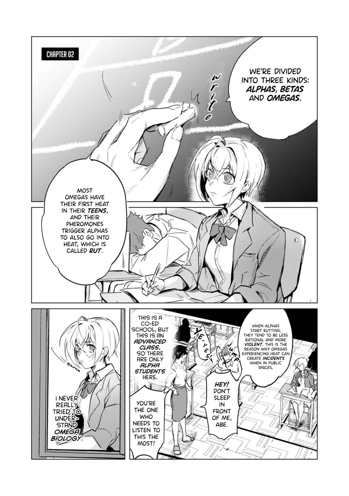 Page 4 Chapter 2 Alpha no JK Dakedo Konyakusha ga Omega no Sensei de Asoko ga Taihendesu