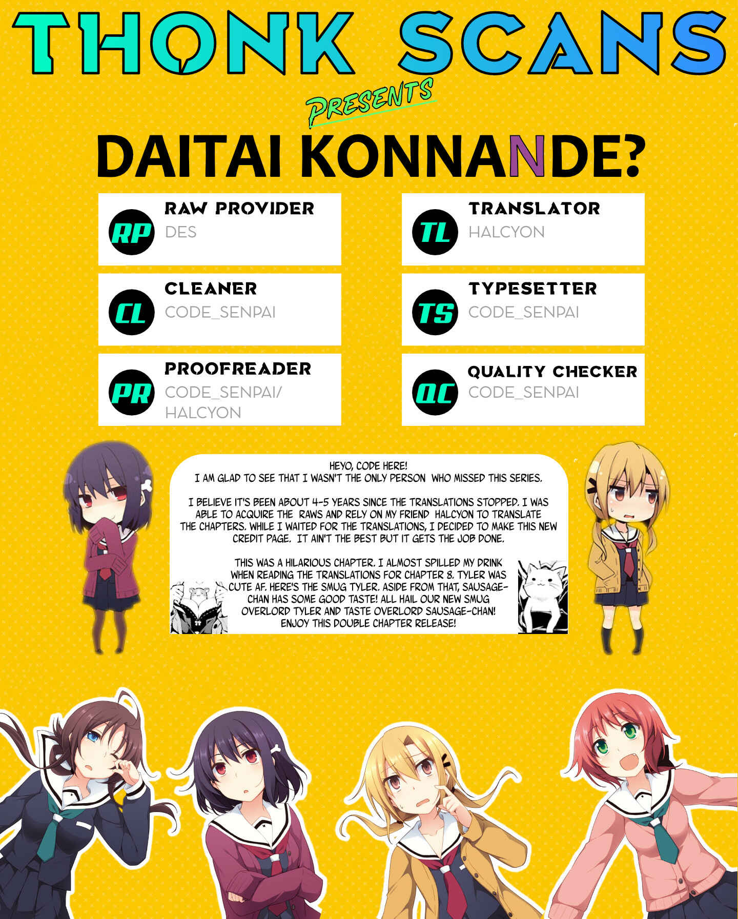 Page 7 Chapter 8 Daitai Konnande?