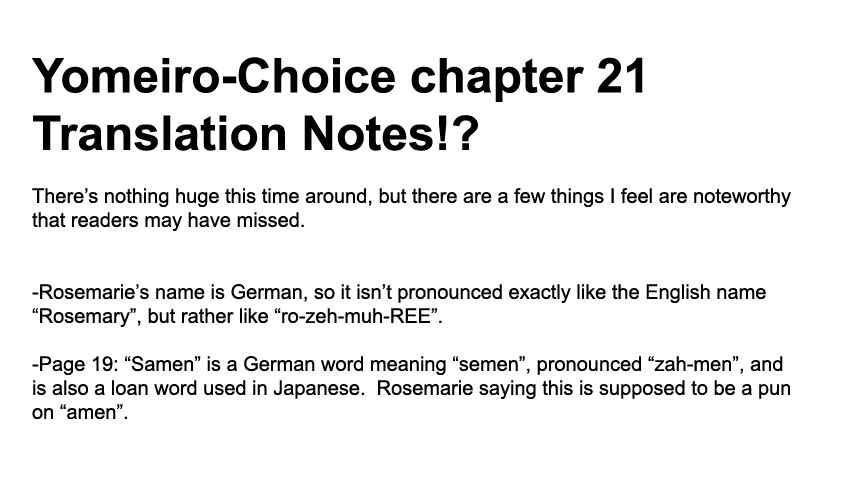 Page 26 Chapter 21 Yomeiro Choice