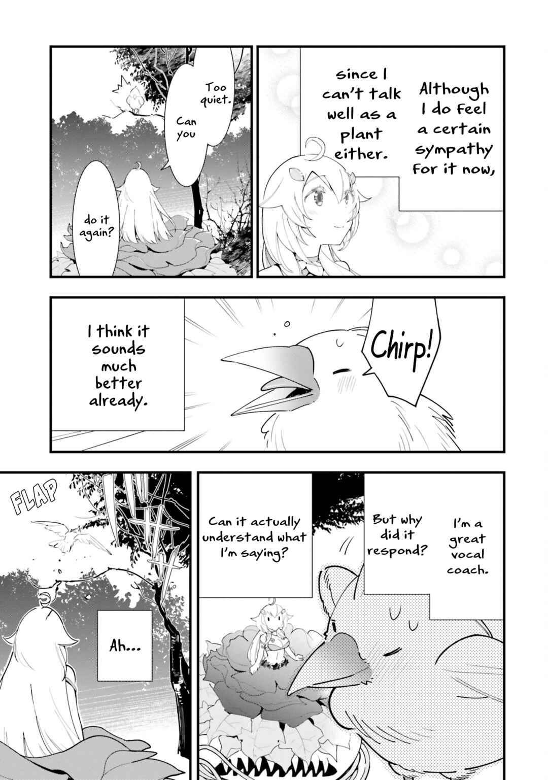 Page 12 Chapter 9 Shokubutsu Monster Musume Nikki ~Seijo datta Watashi ga Uragirareta Hate ni Aruraune ni Tensei Shite Shimatta node, kore kara wa Kougousei wo Shinagara Shizuka ni Shokubutsu Life wo Sugoshimasu~