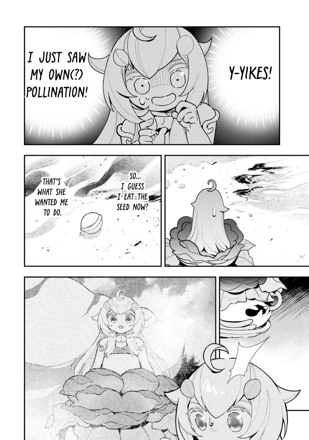 Page 19 Chapter 22 Shokubutsu Monster Musume Nikki ~Seijo datta Watashi ga Uragirareta Hate ni Aruraune ni Tensei Shite Shimatta node, kore kara wa Kougousei wo Shinagara Shizuka ni Shokubutsu Life wo Sugoshimasu~