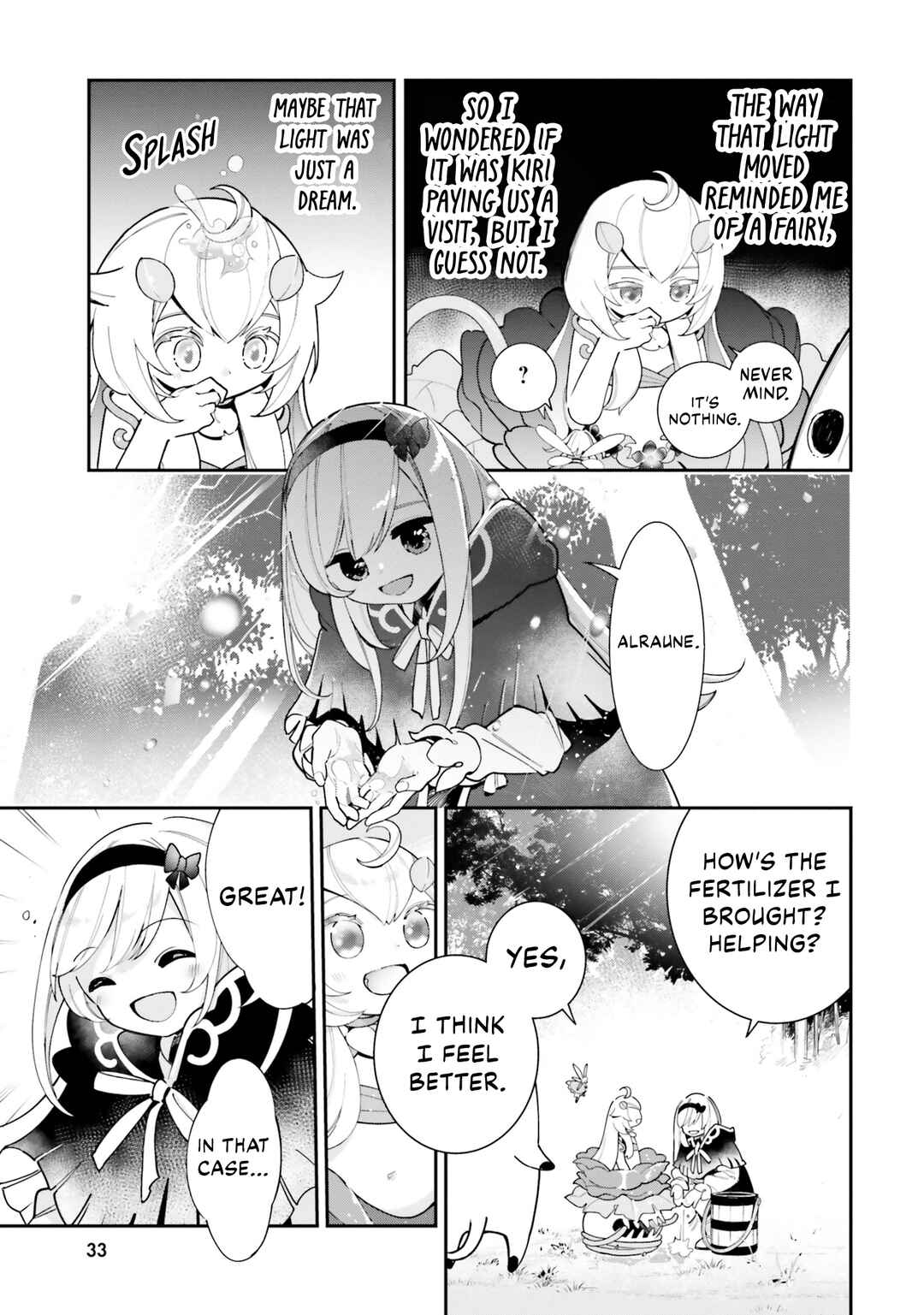 Page 4 Chapter 22 Shokubutsu Monster Musume Nikki ~Seijo datta Watashi ga Uragirareta Hate ni Aruraune ni Tensei Shite Shimatta node, kore kara wa Kougousei wo Shinagara Shizuka ni Shokubutsu Life wo Sugoshimasu~