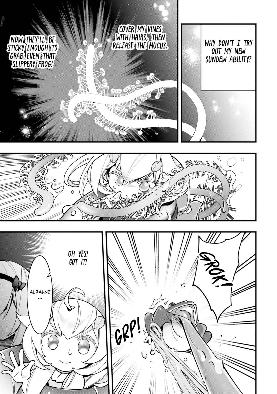 Page 18 Chapter 17 Shokubutsu Monster Musume Nikki ~Seijo datta Watashi ga Uragirareta Hate ni Aruraune ni Tensei Shite Shimatta node, kore kara wa Kougousei wo Shinagara Shizuka ni Shokubutsu Life wo Sugoshimasu~