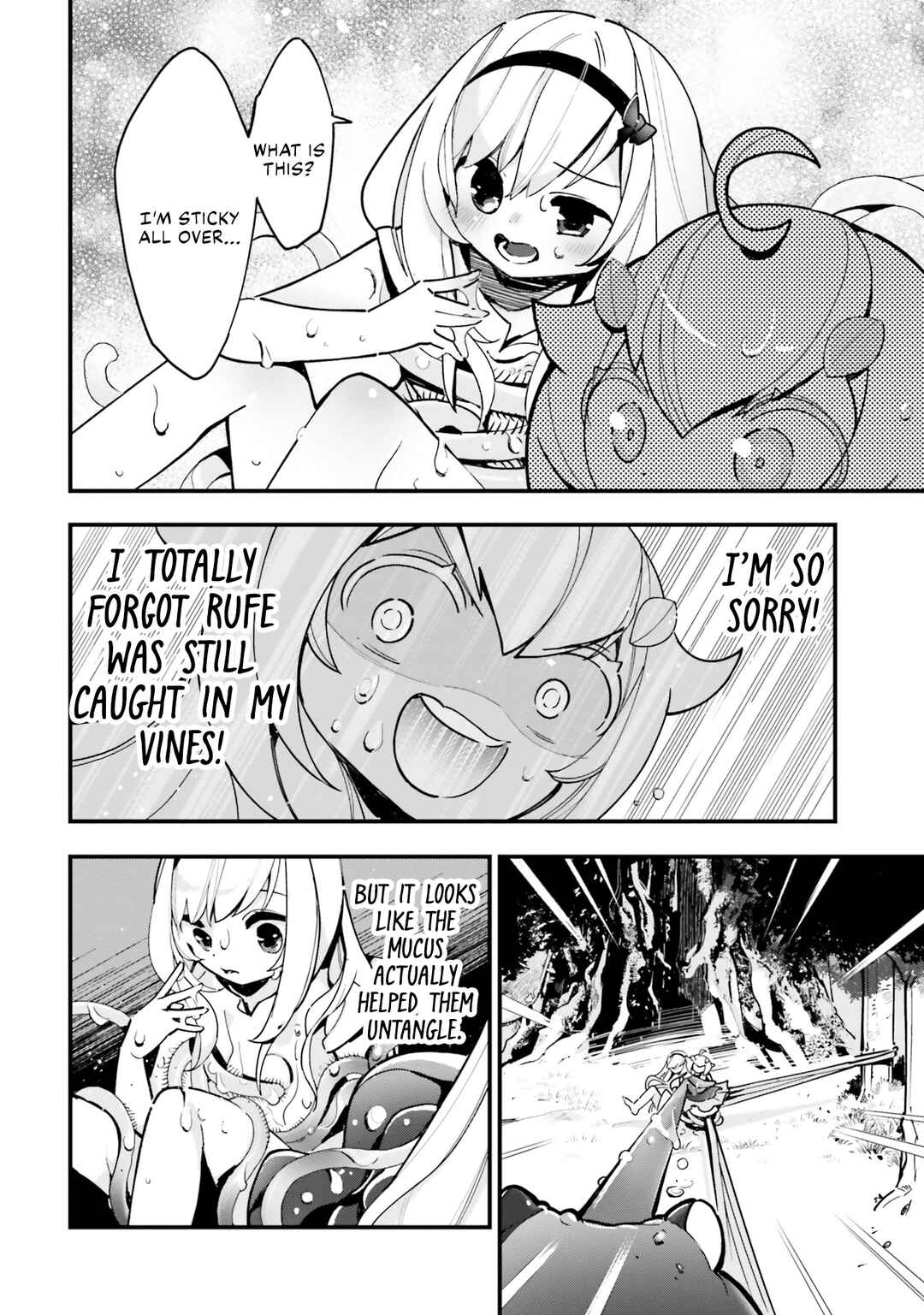 Page 19 Chapter 17 Shokubutsu Monster Musume Nikki ~Seijo datta Watashi ga Uragirareta Hate ni Aruraune ni Tensei Shite Shimatta node, kore kara wa Kougousei wo Shinagara Shizuka ni Shokubutsu Life wo Sugoshimasu~