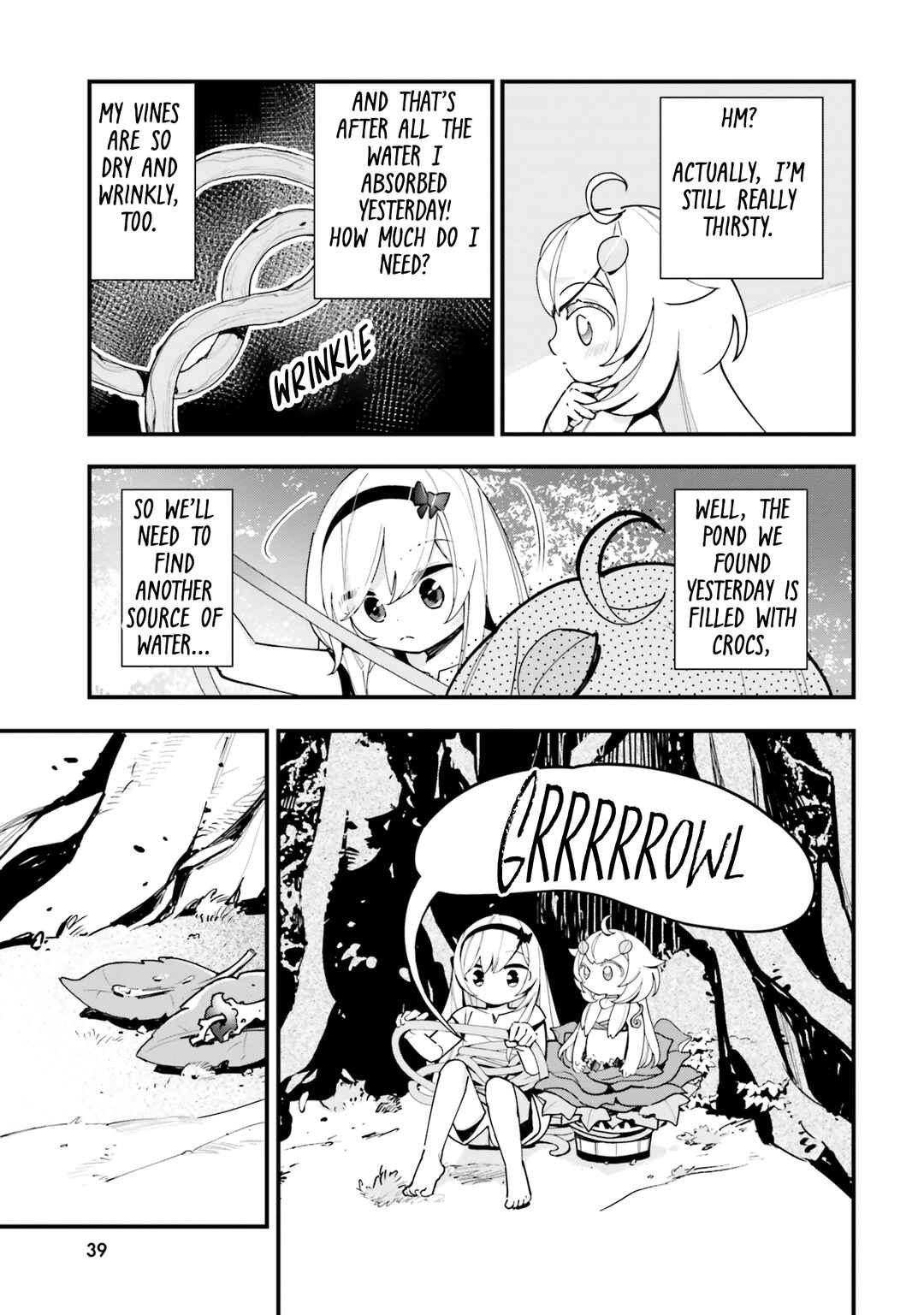 Page 4 Chapter 17 Shokubutsu Monster Musume Nikki ~Seijo datta Watashi ga Uragirareta Hate ni Aruraune ni Tensei Shite Shimatta node, kore kara wa Kougousei wo Shinagara Shizuka ni Shokubutsu Life wo Sugoshimasu~