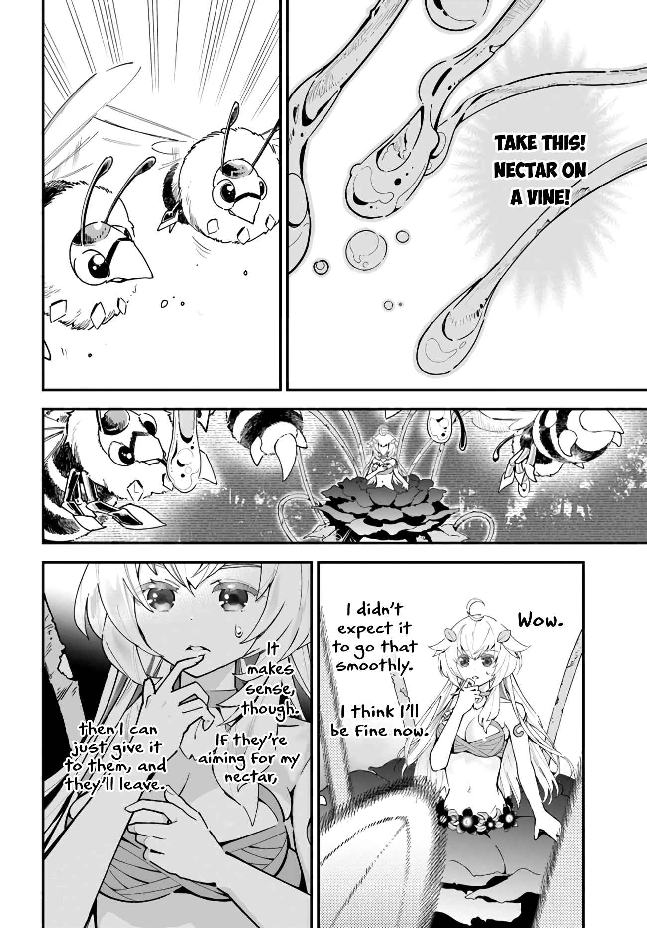 Page 25 Chapter 2 Shokubutsu Monster Musume Nikki ~Seijo datta Watashi ga Uragirareta Hate ni Aruraune ni Tensei Shite Shimatta node, kore kara wa Kougousei wo Shinagara Shizuka ni Shokubutsu Life wo Sugoshimasu~