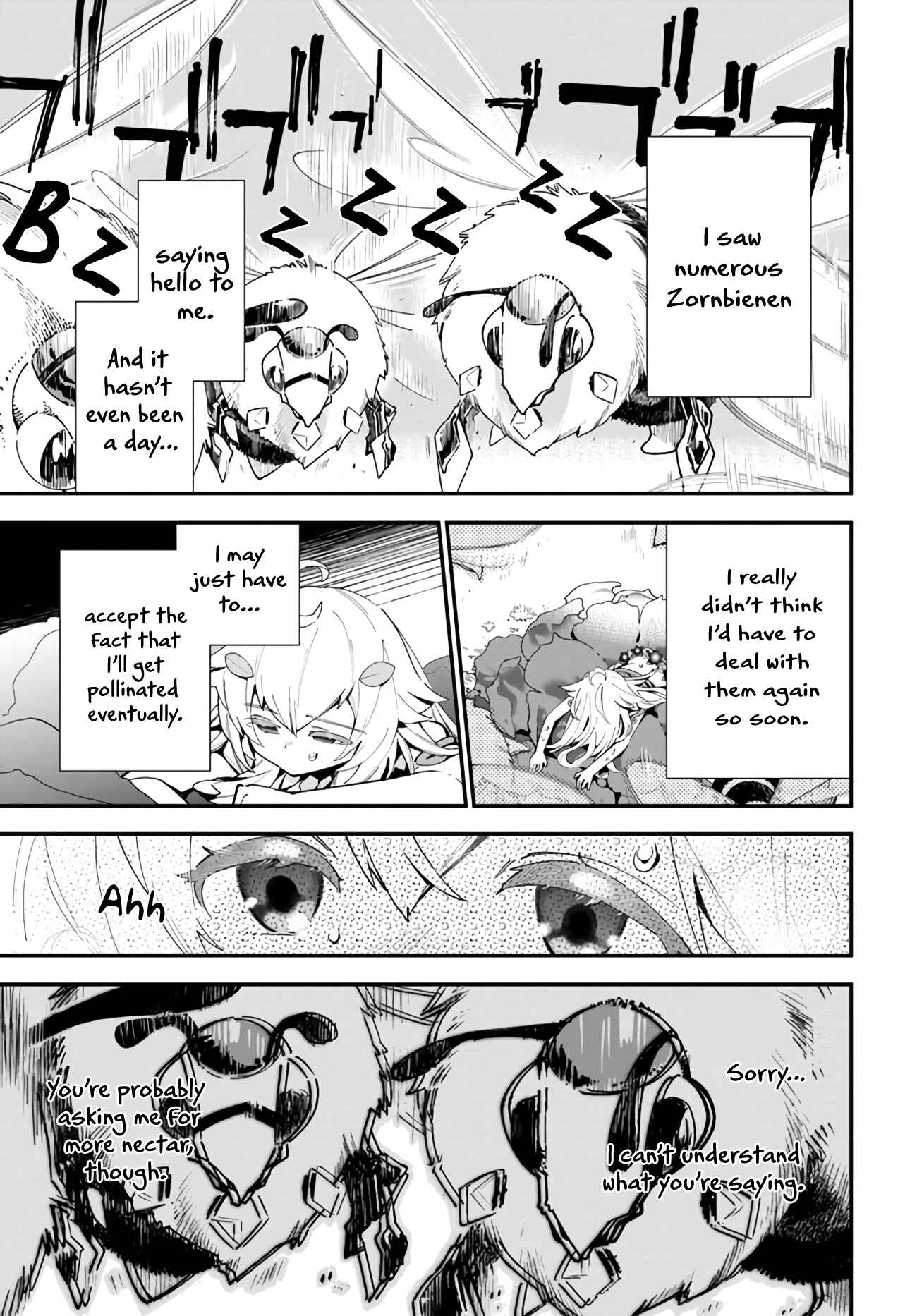 Page 28 Chapter 2 Shokubutsu Monster Musume Nikki ~Seijo datta Watashi ga Uragirareta Hate ni Aruraune ni Tensei Shite Shimatta node, kore kara wa Kougousei wo Shinagara Shizuka ni Shokubutsu Life wo Sugoshimasu~