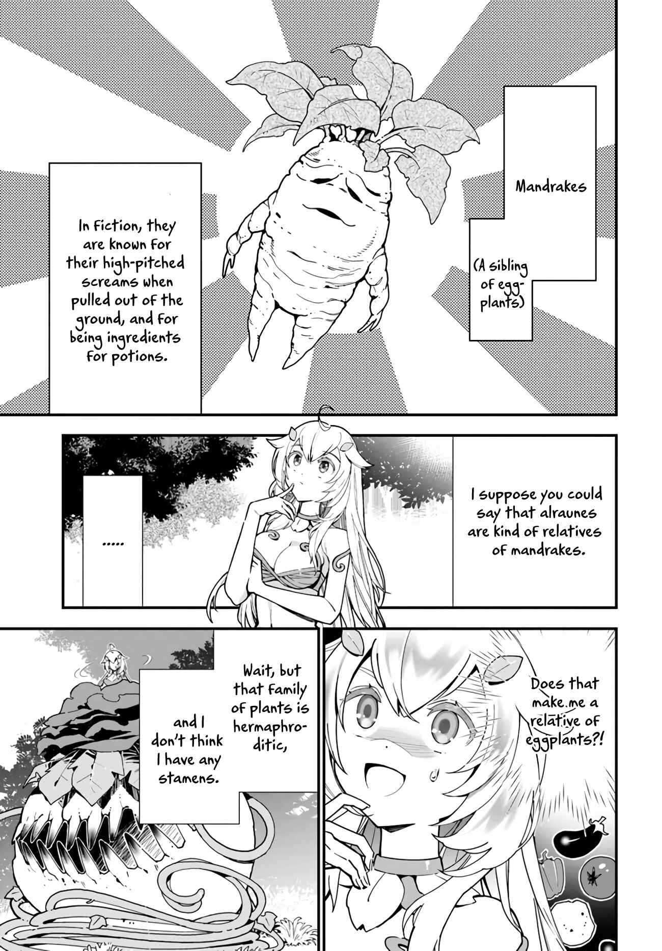 Page 6 Chapter 2 Shokubutsu Monster Musume Nikki ~Seijo datta Watashi ga Uragirareta Hate ni Aruraune ni Tensei Shite Shimatta node, kore kara wa Kougousei wo Shinagara Shizuka ni Shokubutsu Life wo Sugoshimasu~