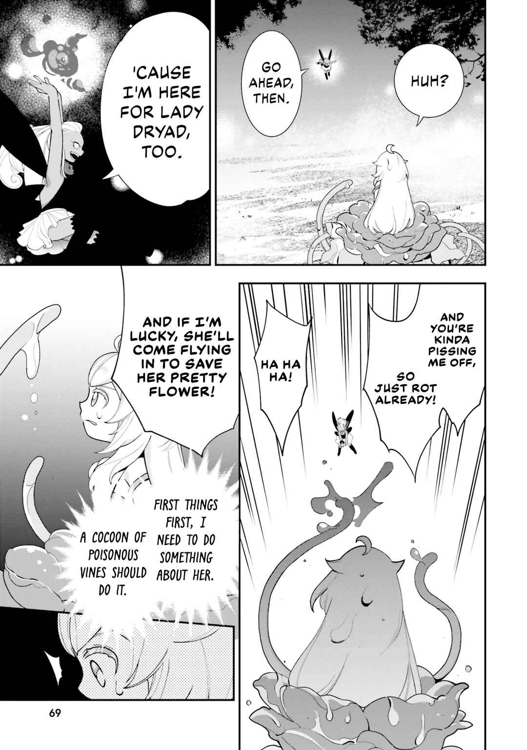Page 10 Chapter 23 Shokubutsu Monster Musume Nikki ~Seijo datta Watashi ga Uragirareta Hate ni Aruraune ni Tensei Shite Shimatta node, kore kara wa Kougousei wo Shinagara Shizuka ni Shokubutsu Life wo Sugoshimasu~