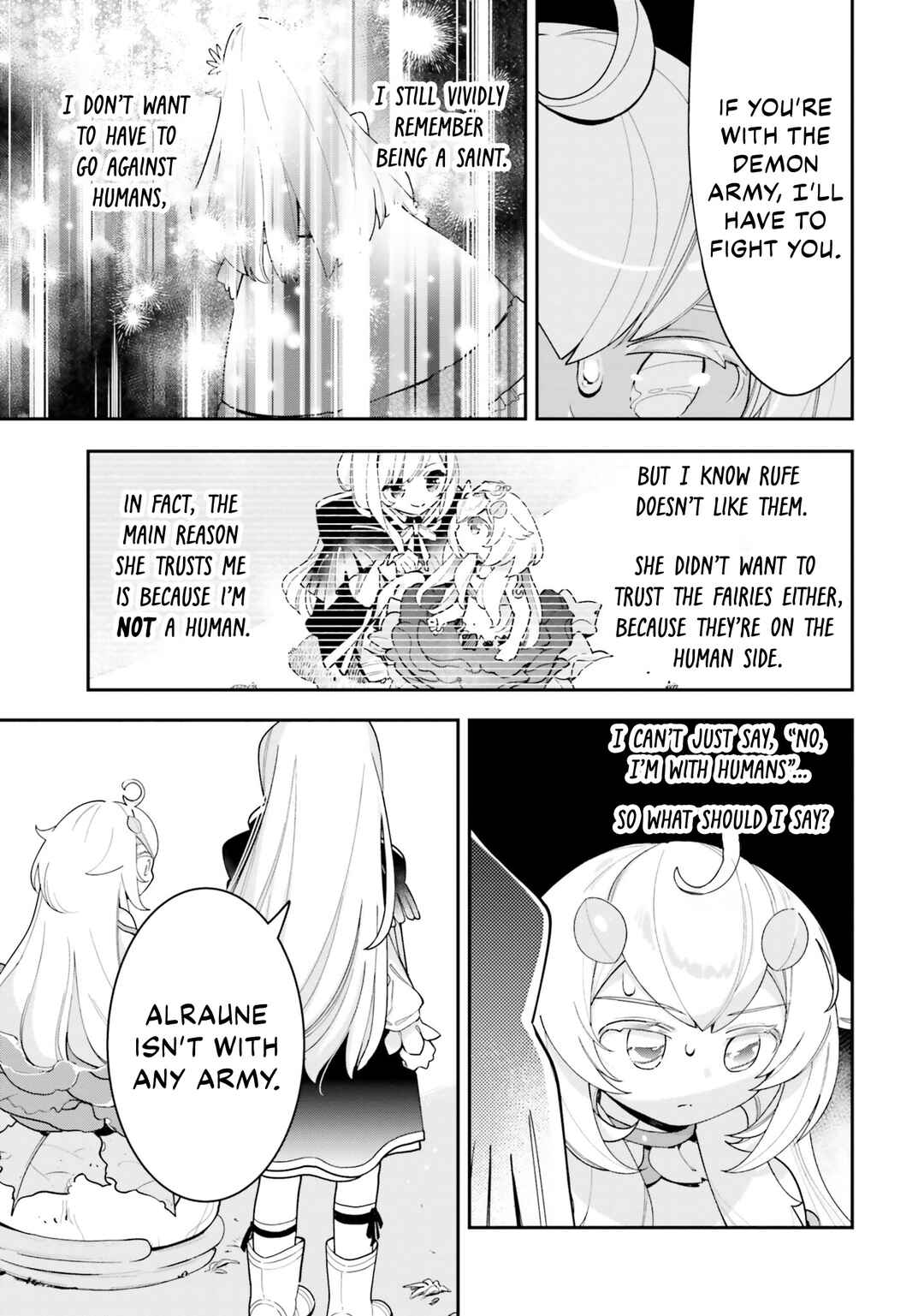 Page 30 Chapter 23 Shokubutsu Monster Musume Nikki ~Seijo datta Watashi ga Uragirareta Hate ni Aruraune ni Tensei Shite Shimatta node, kore kara wa Kougousei wo Shinagara Shizuka ni Shokubutsu Life wo Sugoshimasu~
