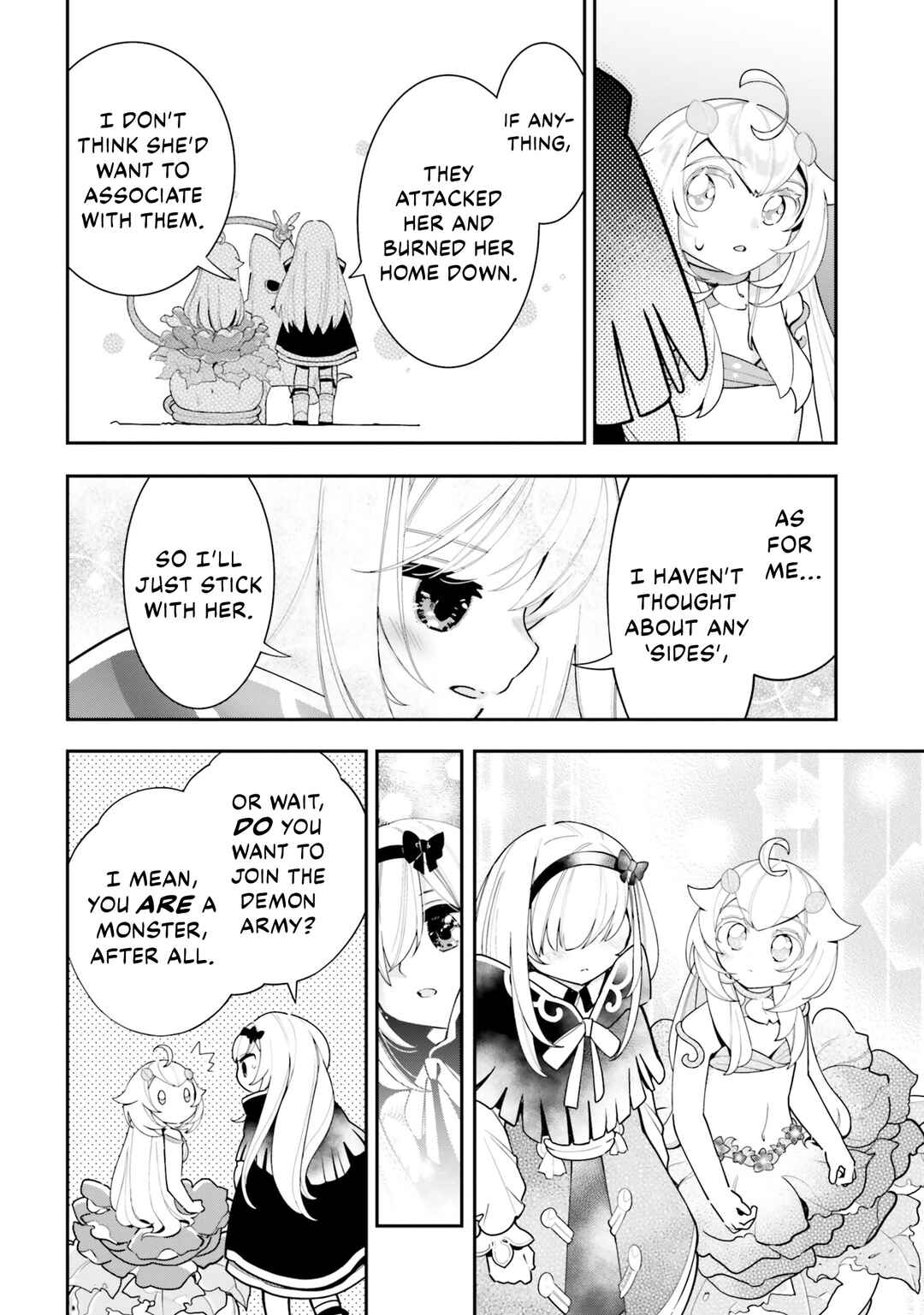 Page 31 Chapter 23 Shokubutsu Monster Musume Nikki ~Seijo datta Watashi ga Uragirareta Hate ni Aruraune ni Tensei Shite Shimatta node, kore kara wa Kougousei wo Shinagara Shizuka ni Shokubutsu Life wo Sugoshimasu~