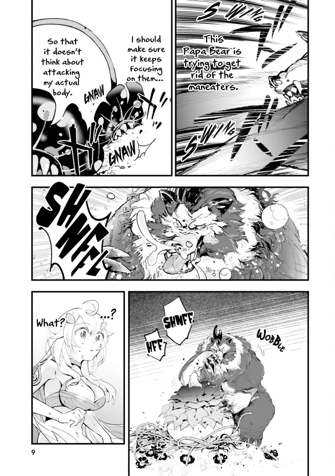 Page 9 Chapter 6 Shokubutsu Monster Musume Nikki ~Seijo datta Watashi ga Uragirareta Hate ni Aruraune ni Tensei Shite Shimatta node, kore kara wa Kougousei wo Shinagara Shizuka ni Shokubutsu Life wo Sugoshimasu~