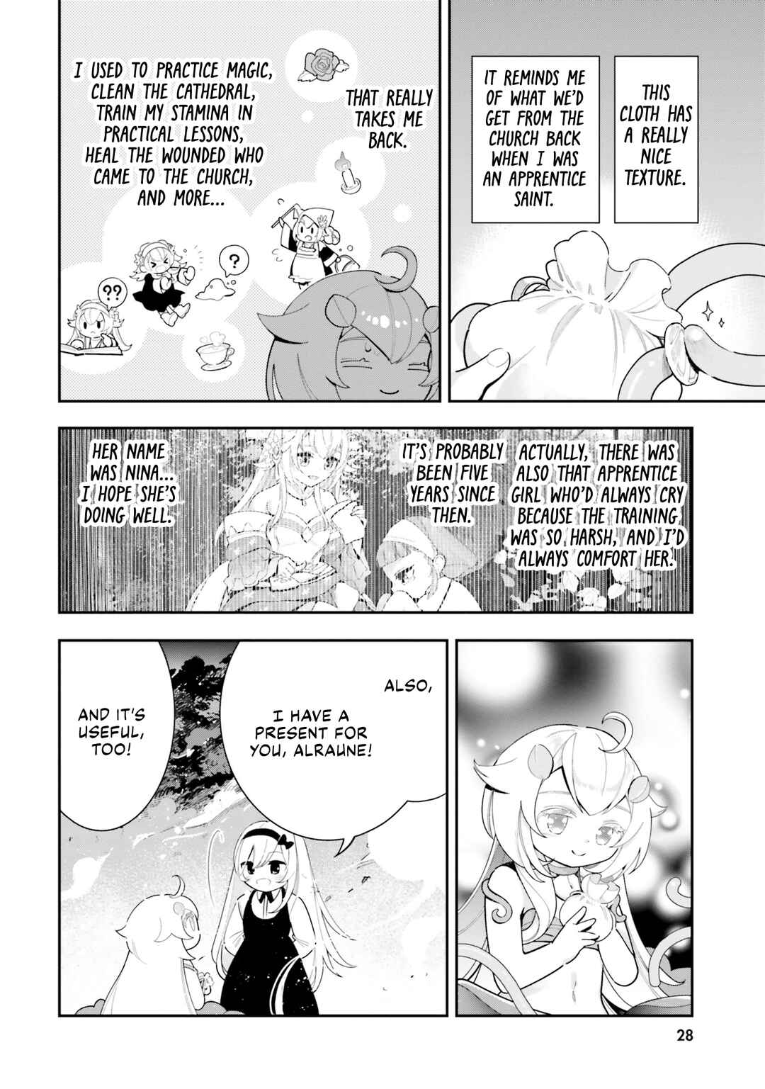 Page 27 Chapter 21 Shokubutsu Monster Musume Nikki ~Seijo datta Watashi ga Uragirareta Hate ni Aruraune ni Tensei Shite Shimatta node, kore kara wa Kougousei wo Shinagara Shizuka ni Shokubutsu Life wo Sugoshimasu~