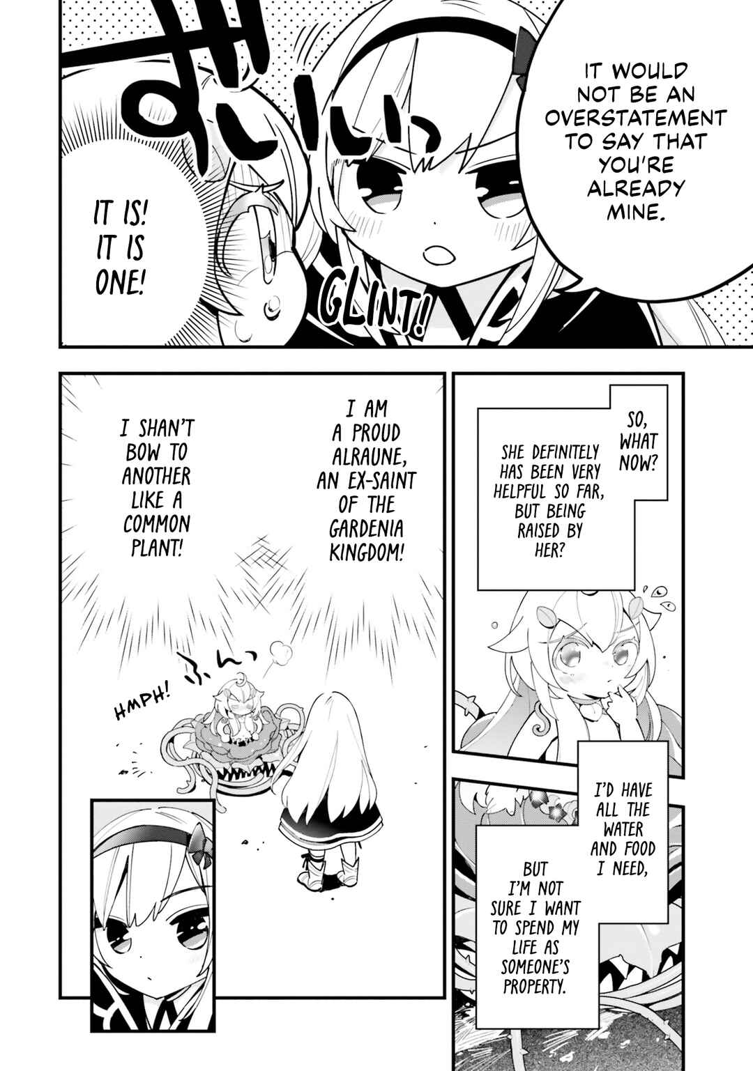 Page 15 Chapter 15 Shokubutsu Monster Musume Nikki ~Seijo datta Watashi ga Uragirareta Hate ni Aruraune ni Tensei Shite Shimatta node, kore kara wa Kougousei wo Shinagara Shizuka ni Shokubutsu Life wo Sugoshimasu~