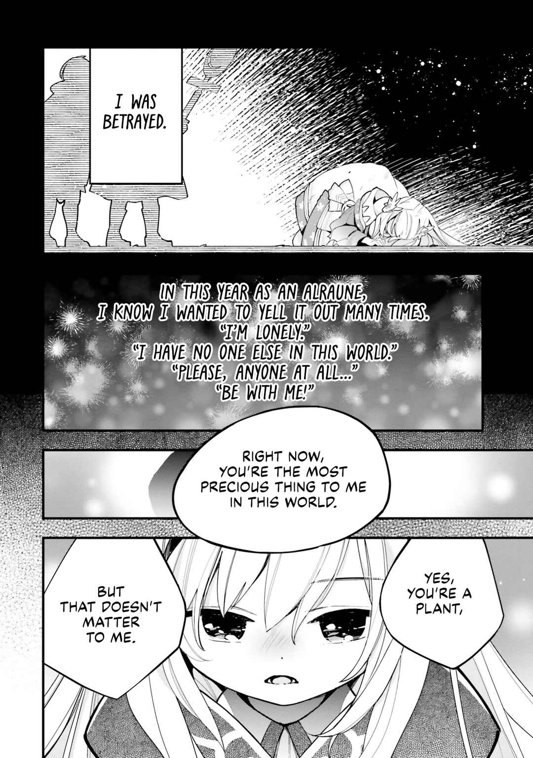 Page 21 Chapter 15 Shokubutsu Monster Musume Nikki ~Seijo datta Watashi ga Uragirareta Hate ni Aruraune ni Tensei Shite Shimatta node, kore kara wa Kougousei wo Shinagara Shizuka ni Shokubutsu Life wo Sugoshimasu~
