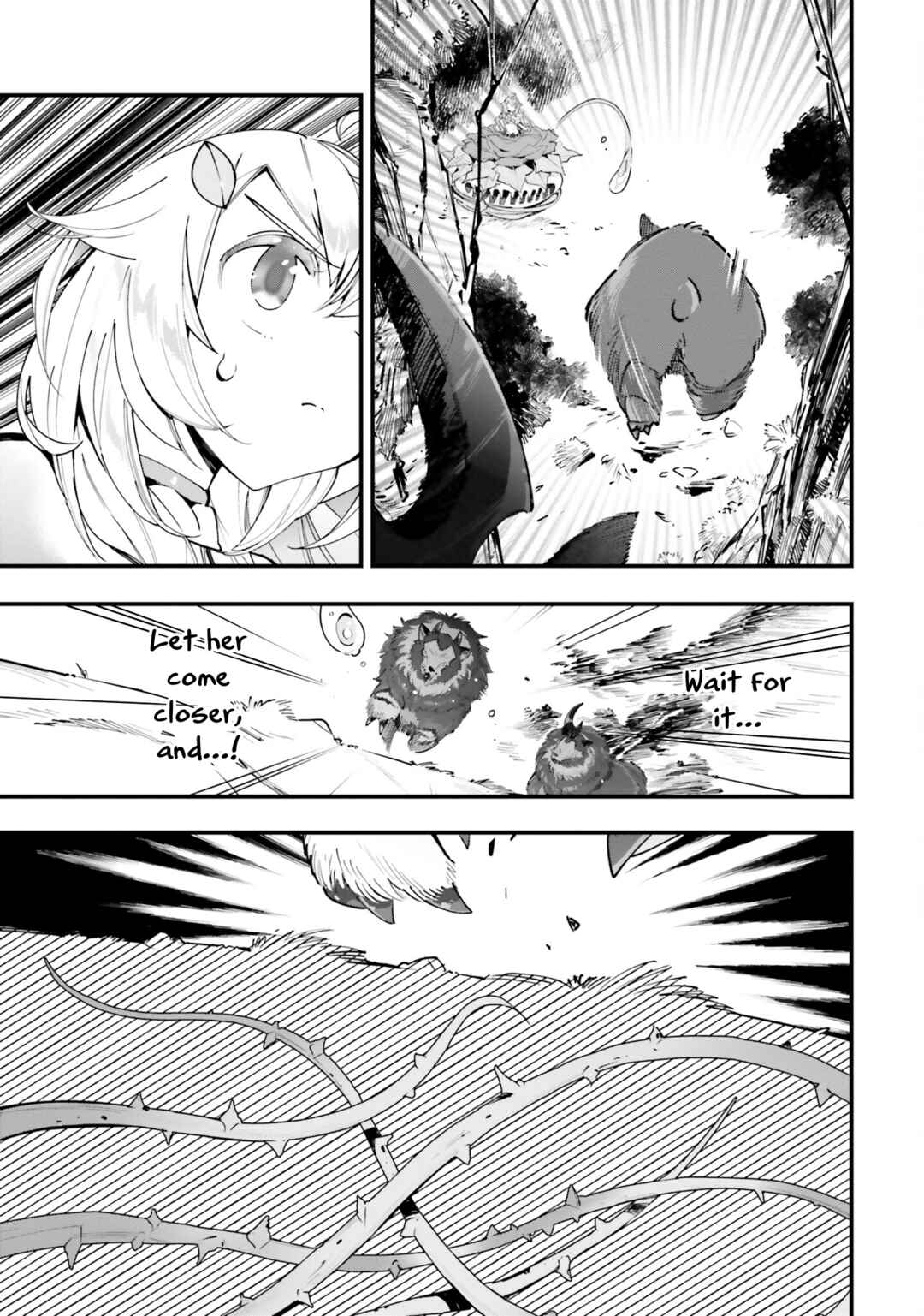 Page 13 Chapter 8 Shokubutsu Monster Musume Nikki ~Seijo datta Watashi ga Uragirareta Hate ni Aruraune ni Tensei Shite Shimatta node, kore kara wa Kougousei wo Shinagara Shizuka ni Shokubutsu Life wo Sugoshimasu~