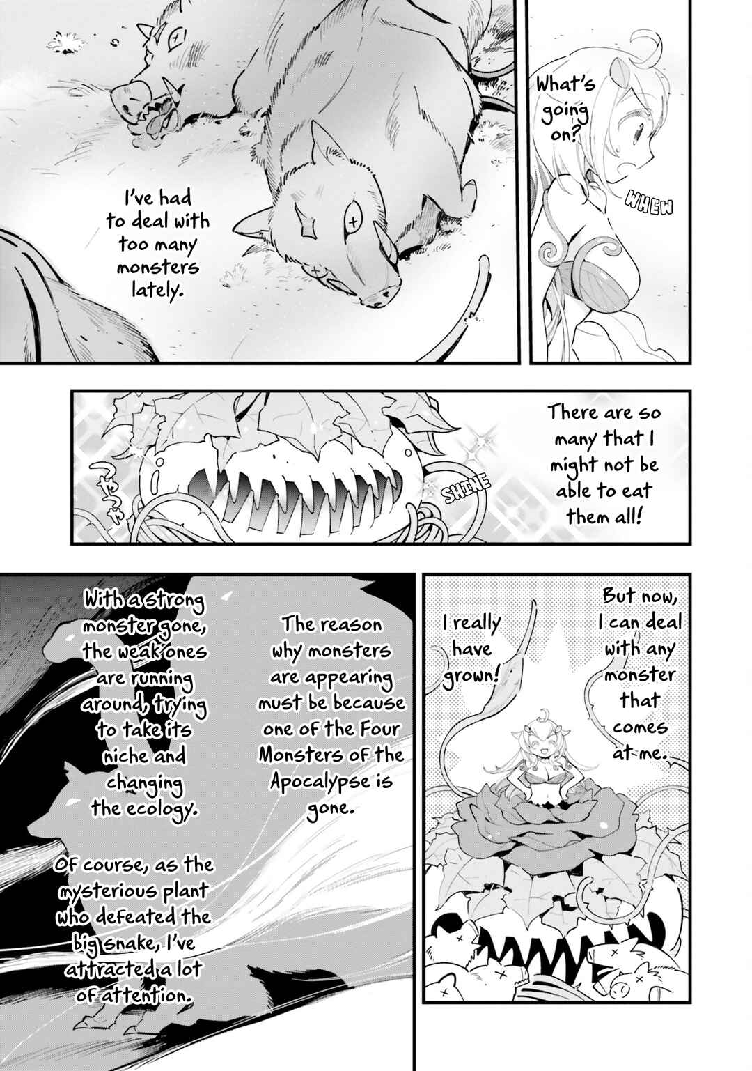 Page 6 Chapter 8 Shokubutsu Monster Musume Nikki ~Seijo datta Watashi ga Uragirareta Hate ni Aruraune ni Tensei Shite Shimatta node, kore kara wa Kougousei wo Shinagara Shizuka ni Shokubutsu Life wo Sugoshimasu~