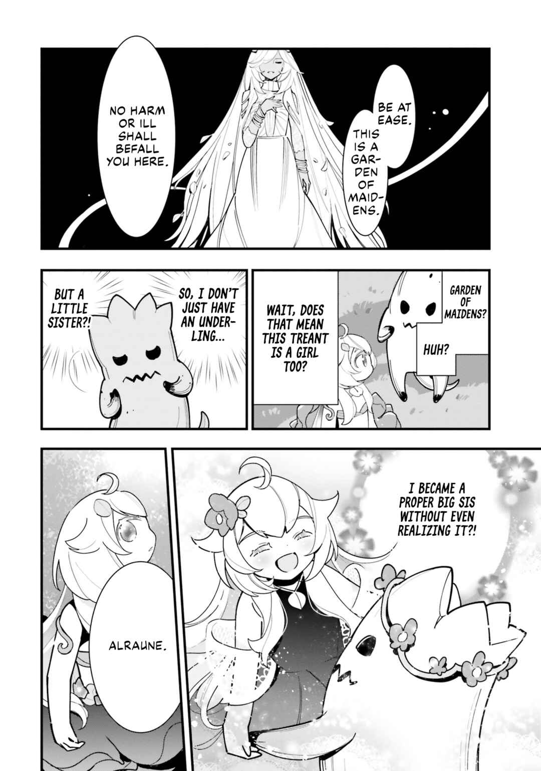 Page 27 Chapter 19 Shokubutsu Monster Musume Nikki ~Seijo datta Watashi ga Uragirareta Hate ni Aruraune ni Tensei Shite Shimatta node, kore kara wa Kougousei wo Shinagara Shizuka ni Shokubutsu Life wo Sugoshimasu~