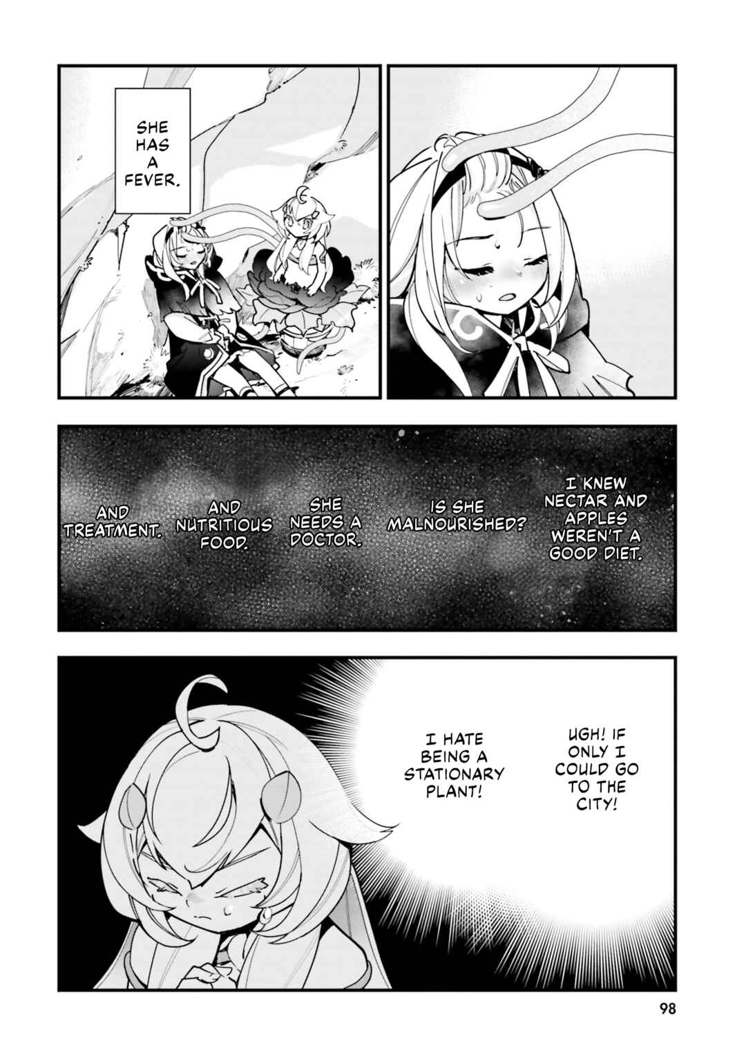 Page 3 Chapter 19 Shokubutsu Monster Musume Nikki ~Seijo datta Watashi ga Uragirareta Hate ni Aruraune ni Tensei Shite Shimatta node, kore kara wa Kougousei wo Shinagara Shizuka ni Shokubutsu Life wo Sugoshimasu~