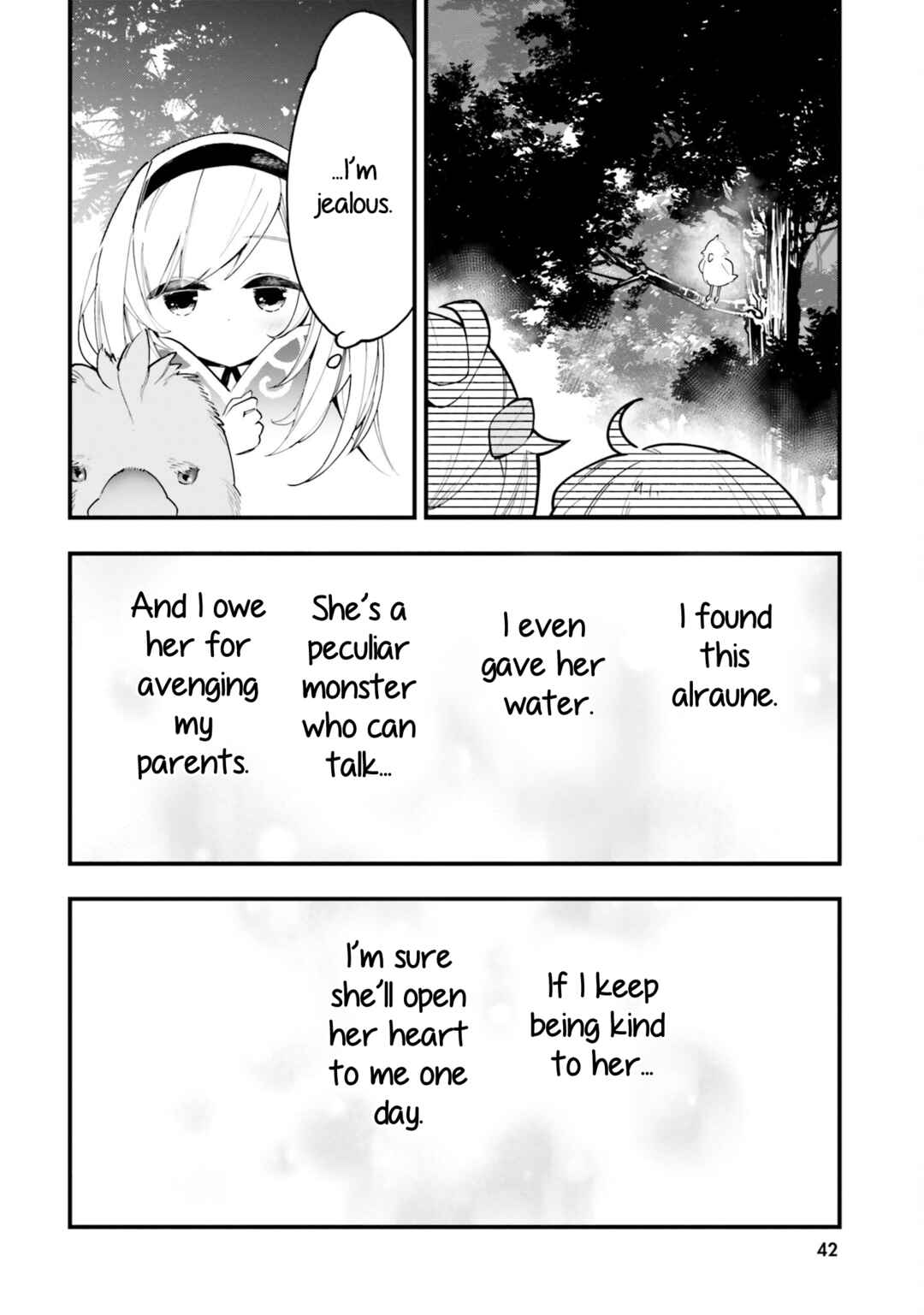 Page 11 Chapter 7 Shokubutsu Monster Musume Nikki ~Seijo datta Watashi ga Uragirareta Hate ni Aruraune ni Tensei Shite Shimatta node, kore kara wa Kougousei wo Shinagara Shizuka ni Shokubutsu Life wo Sugoshimasu~