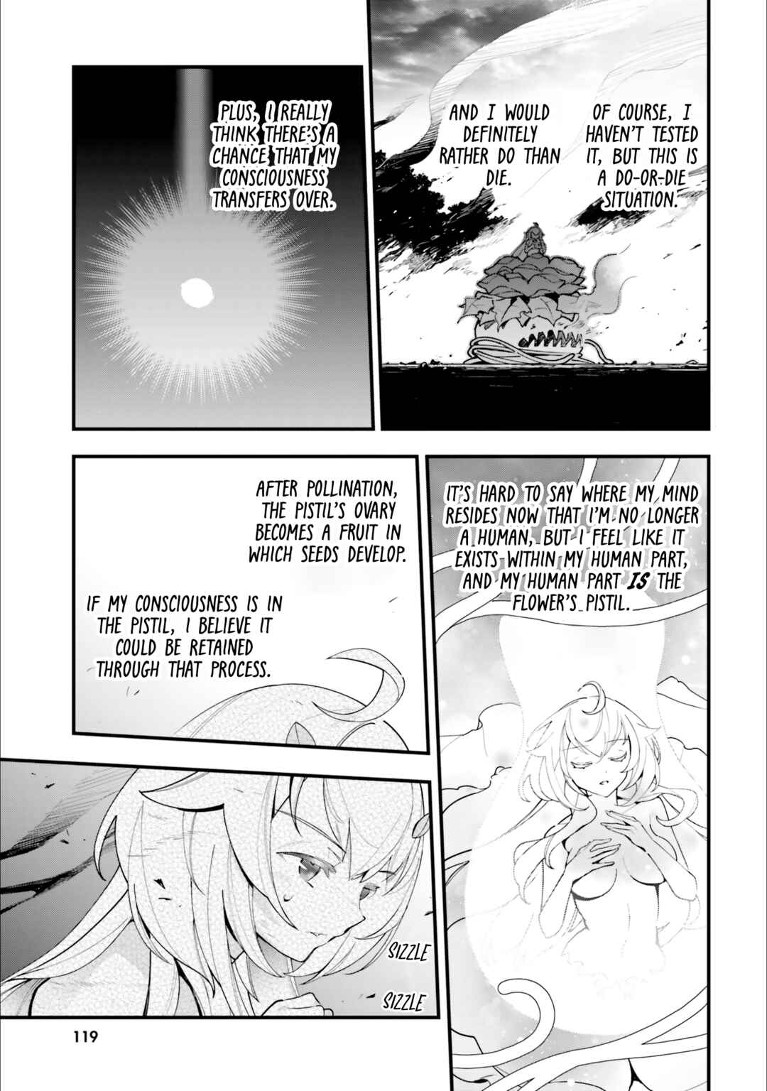 Page 22 Chapter 14 Shokubutsu Monster Musume Nikki ~Seijo datta Watashi ga Uragirareta Hate ni Aruraune ni Tensei Shite Shimatta node, kore kara wa Kougousei wo Shinagara Shizuka ni Shokubutsu Life wo Sugoshimasu~