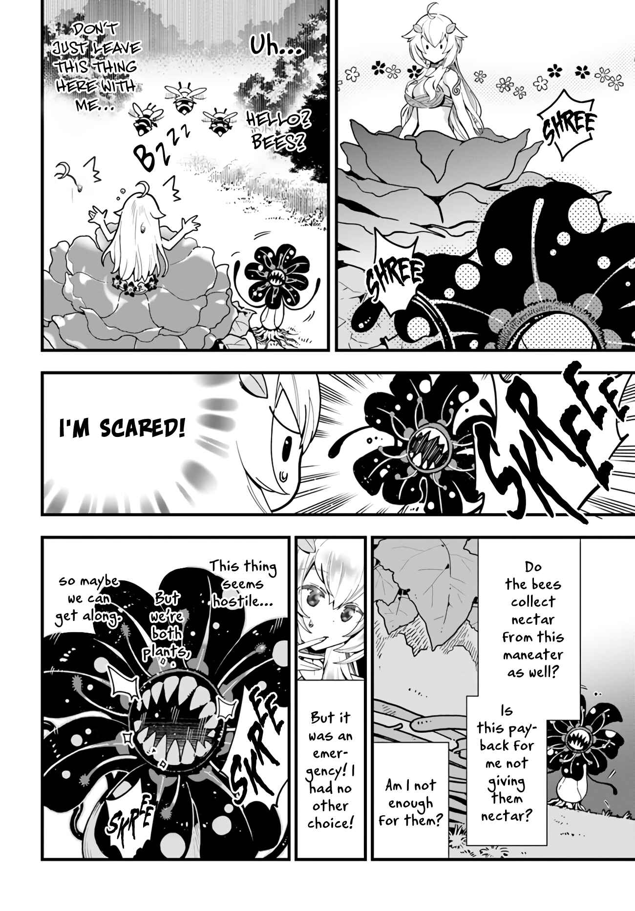 Page 23 Chapter 3 Shokubutsu Monster Musume Nikki ~Seijo datta Watashi ga Uragirareta Hate ni Aruraune ni Tensei Shite Shimatta node, kore kara wa Kougousei wo Shinagara Shizuka ni Shokubutsu Life wo Sugoshimasu~