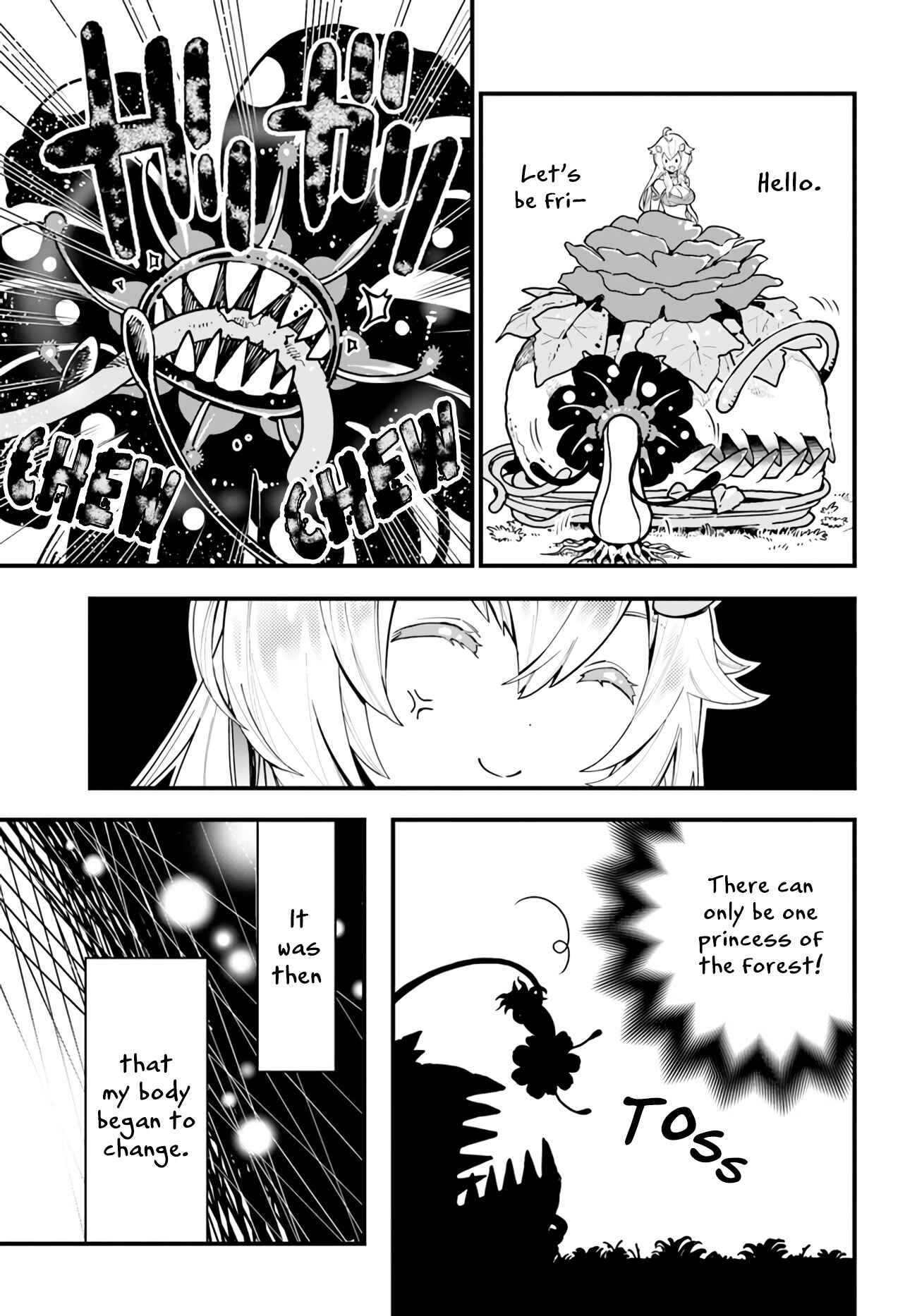 Page 24 Chapter 3 Shokubutsu Monster Musume Nikki ~Seijo datta Watashi ga Uragirareta Hate ni Aruraune ni Tensei Shite Shimatta node, kore kara wa Kougousei wo Shinagara Shizuka ni Shokubutsu Life wo Sugoshimasu~