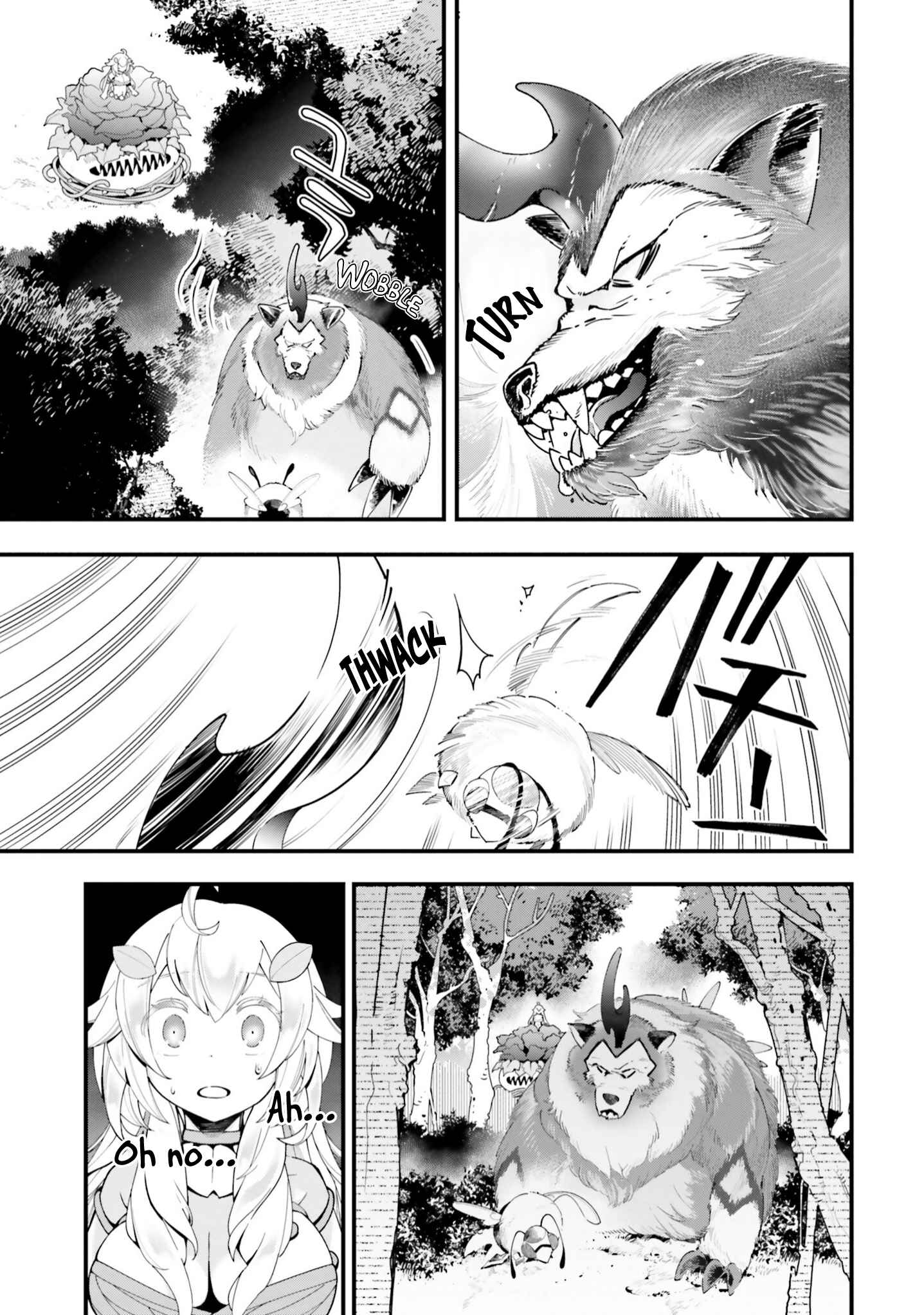Page 18 Chapter 5 Shokubutsu Monster Musume Nikki ~Seijo datta Watashi ga Uragirareta Hate ni Aruraune ni Tensei Shite Shimatta node, kore kara wa Kougousei wo Shinagara Shizuka ni Shokubutsu Life wo Sugoshimasu~