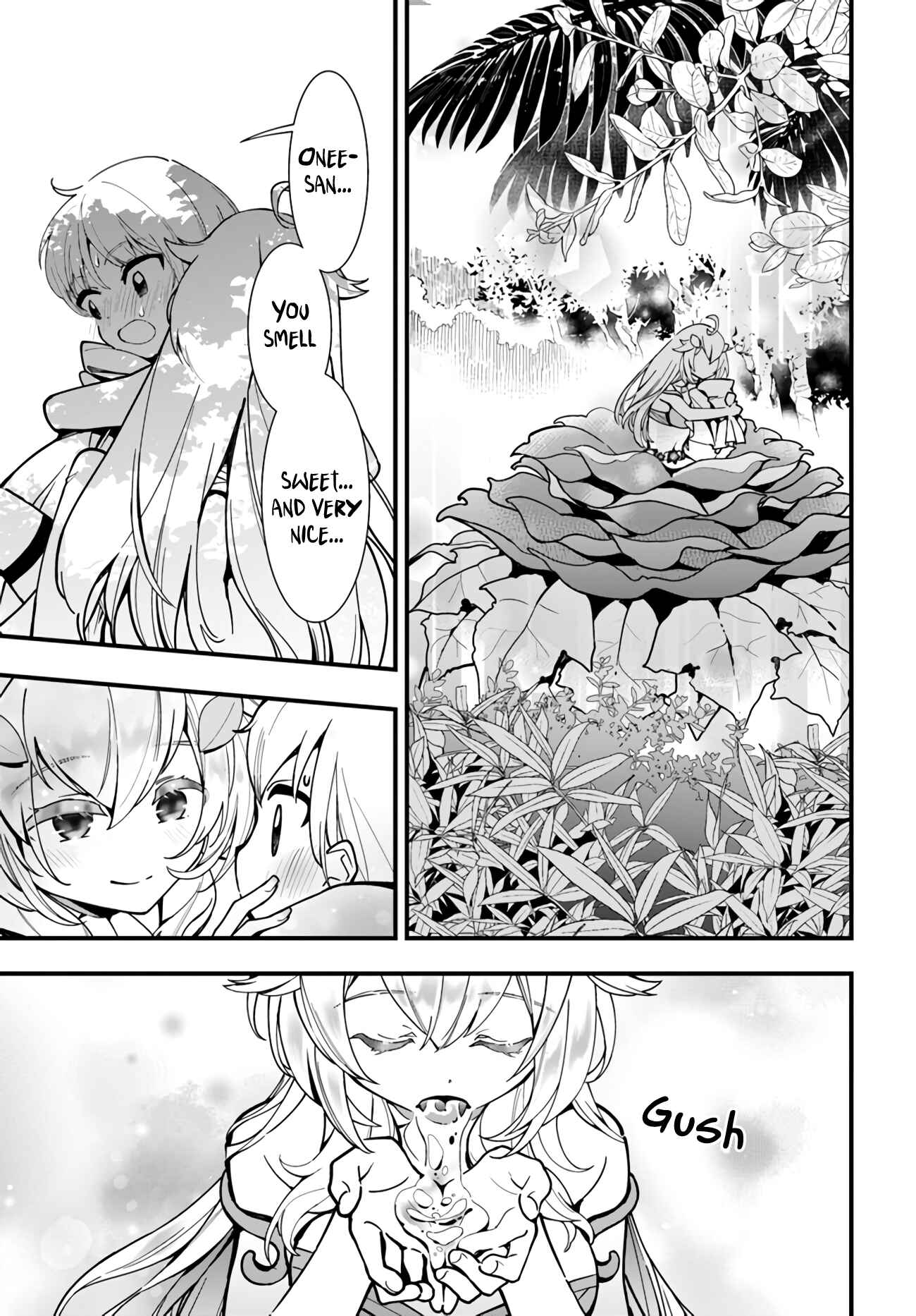 Page 12 Chapter 4 Shokubutsu Monster Musume Nikki ~Seijo datta Watashi ga Uragirareta Hate ni Aruraune ni Tensei Shite Shimatta node, kore kara wa Kougousei wo Shinagara Shizuka ni Shokubutsu Life wo Sugoshimasu~