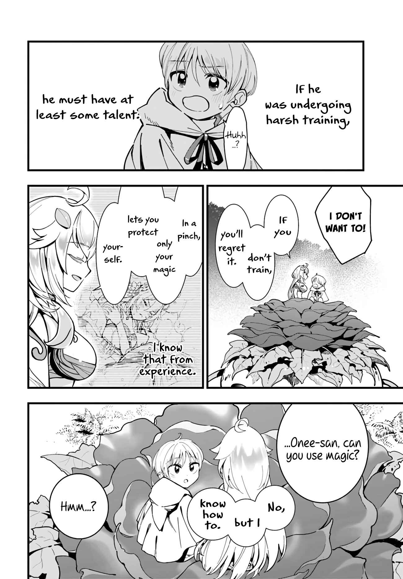 Page 21 Chapter 4 Shokubutsu Monster Musume Nikki ~Seijo datta Watashi ga Uragirareta Hate ni Aruraune ni Tensei Shite Shimatta node, kore kara wa Kougousei wo Shinagara Shizuka ni Shokubutsu Life wo Sugoshimasu~