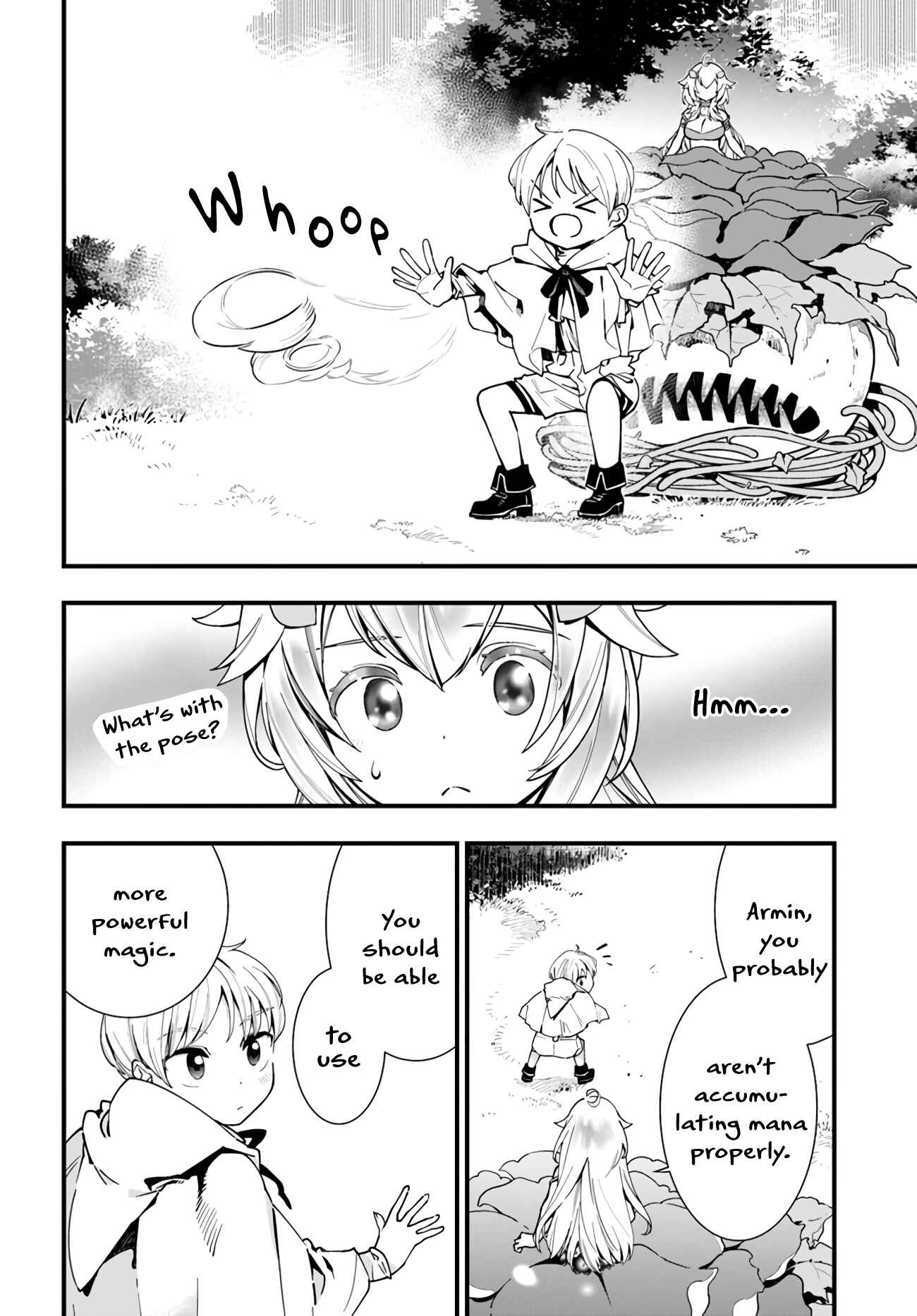 Page 23 Chapter 4 Shokubutsu Monster Musume Nikki ~Seijo datta Watashi ga Uragirareta Hate ni Aruraune ni Tensei Shite Shimatta node, kore kara wa Kougousei wo Shinagara Shizuka ni Shokubutsu Life wo Sugoshimasu~